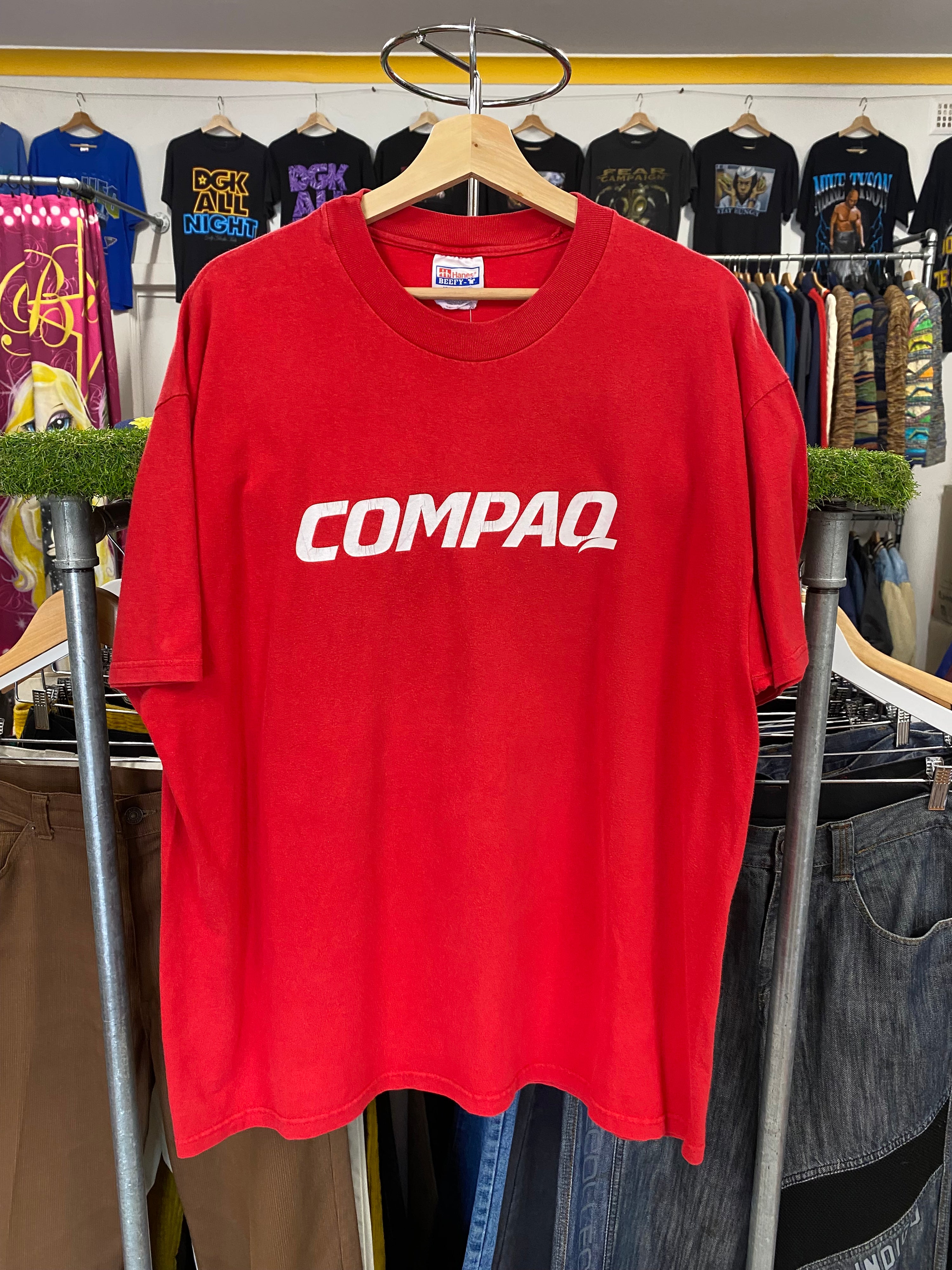 XL - Vintage Compaq Computers Red Tee