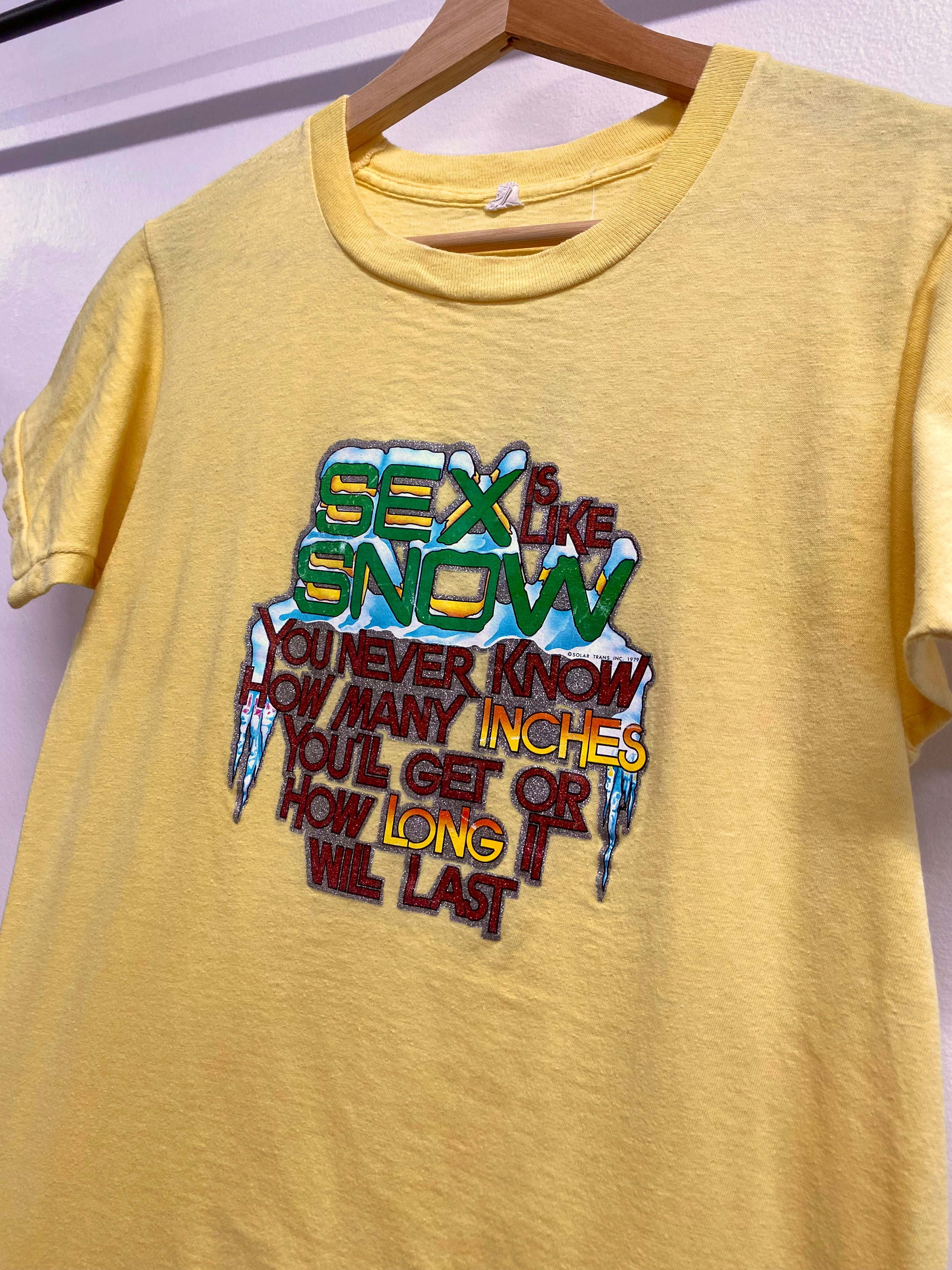S/M - 1979 Sex Is Like Snow Tee