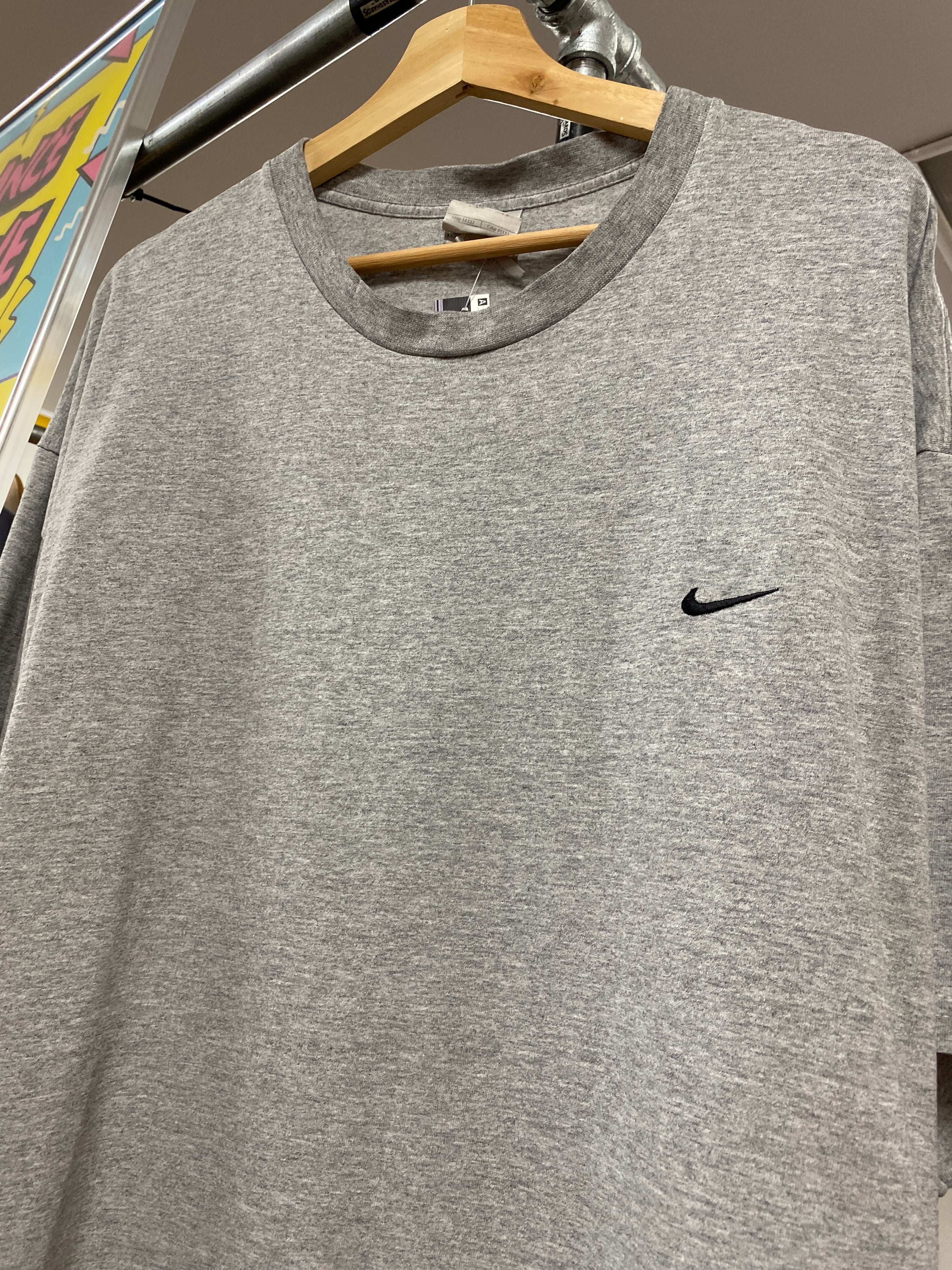2XL - Nike Small Embroidered Tick Grey Tee