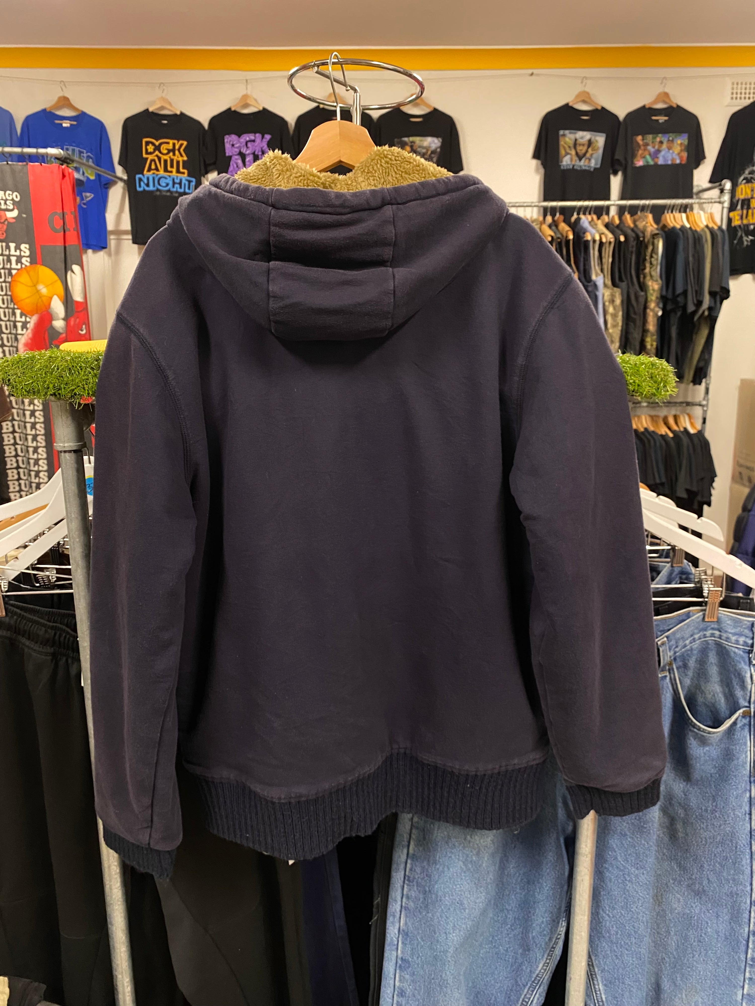 [XL] Tommy Hilfiger Sherpa Lined Heavy Hoodie Blue