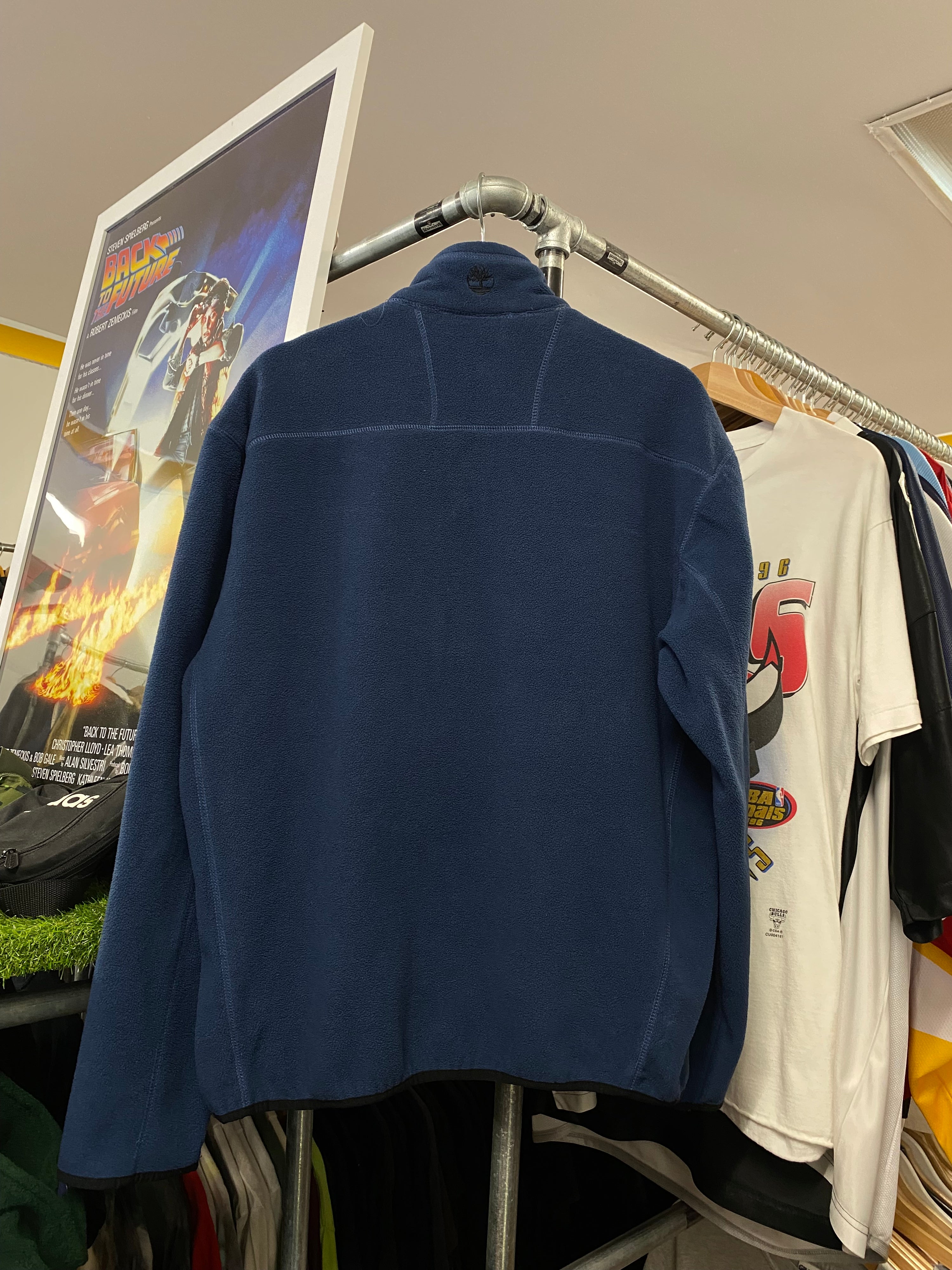 [L] Timberland Blue 1/4 Zip Fleece