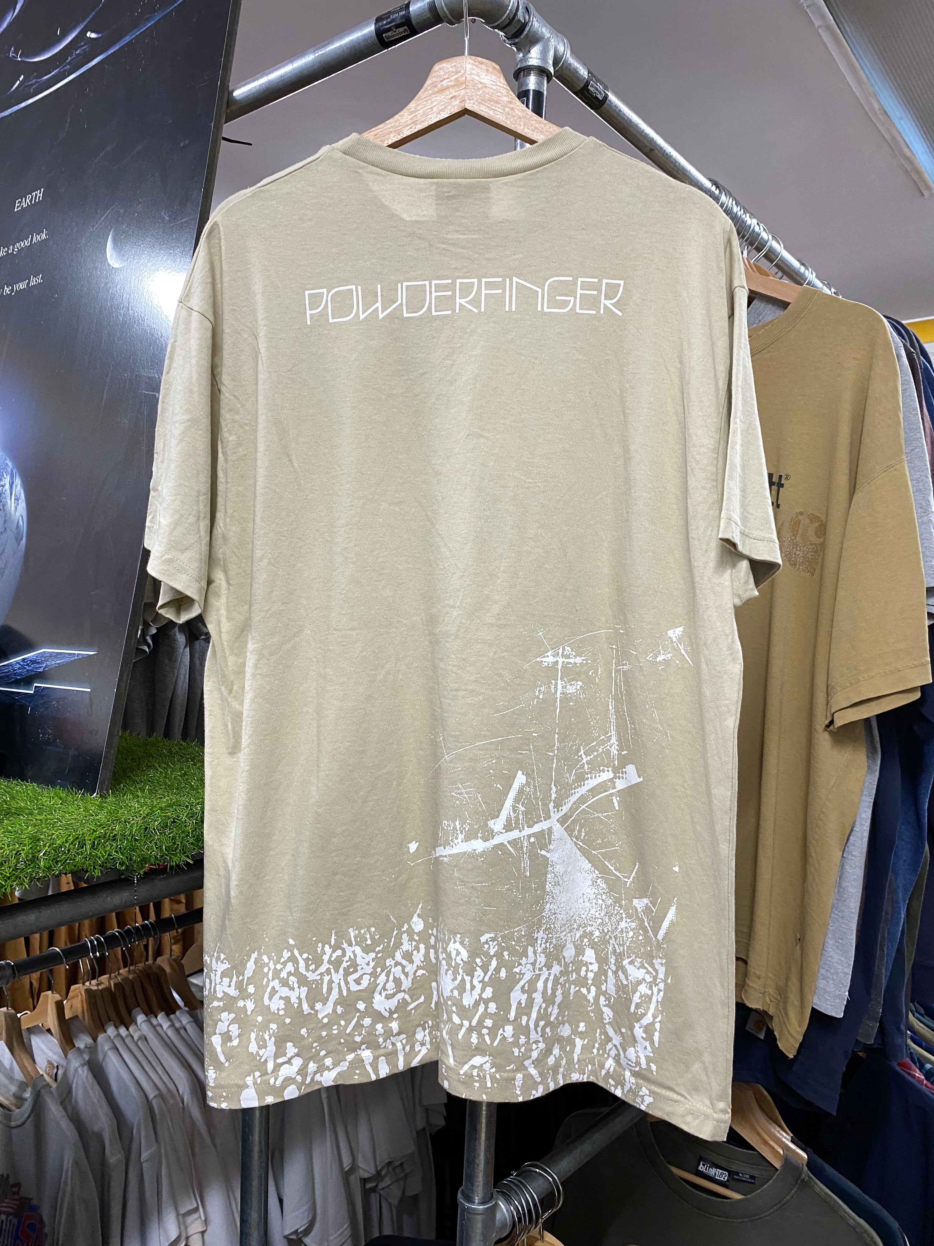 [XL] Powderfinger All Over Print Beige Tee