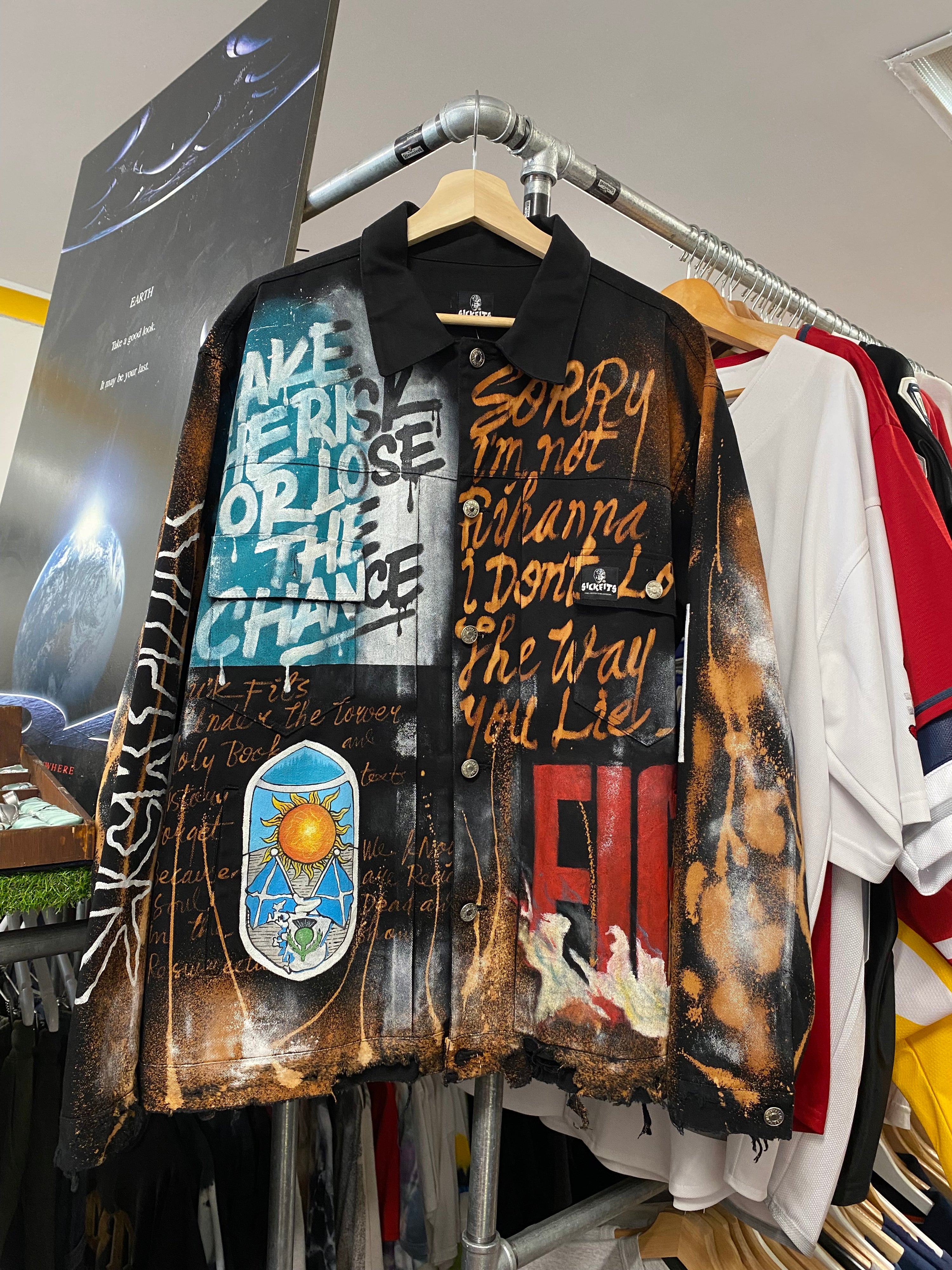 [L] SICKFITS 1/1 Handmade Denim Jacket