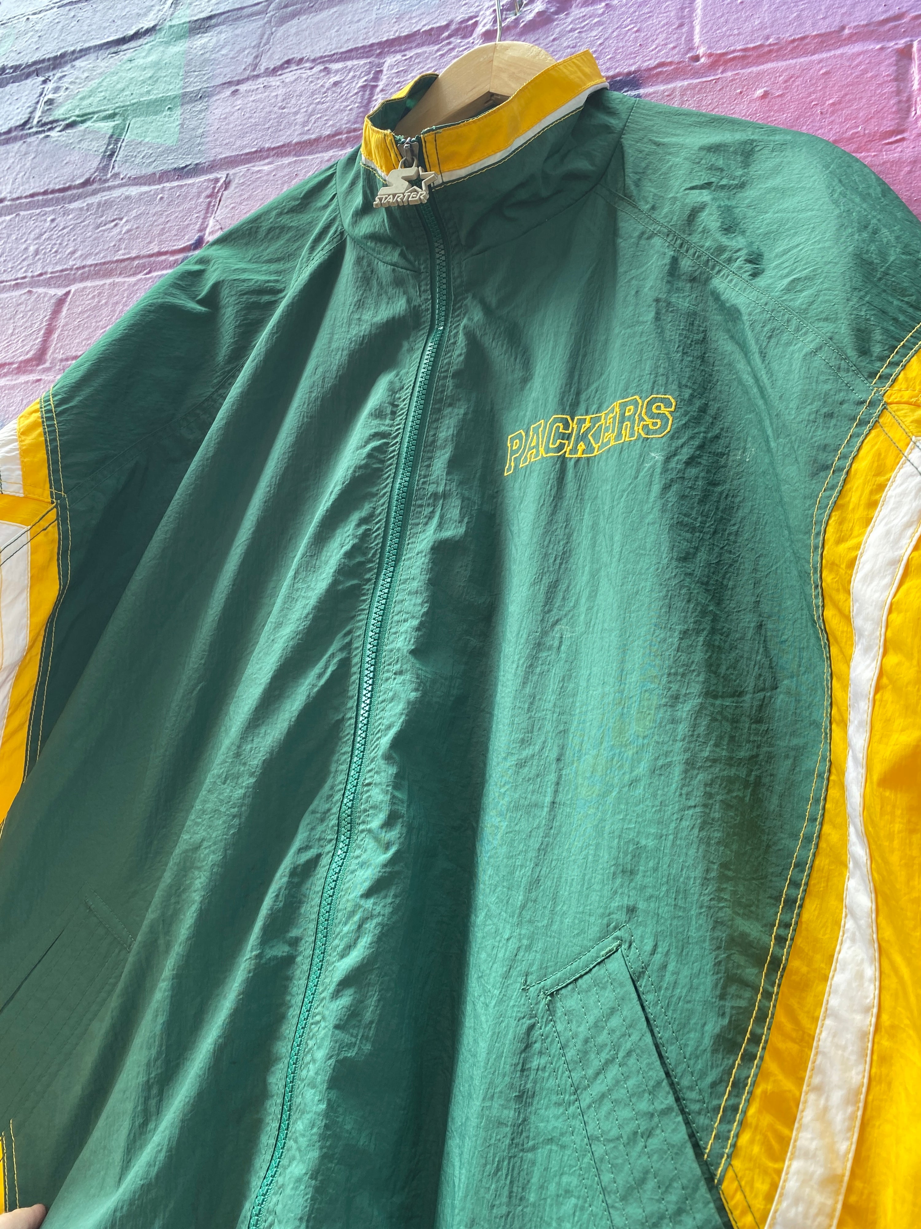 2XL - Green Bay Packers 90s Starter Full Zip Jacket