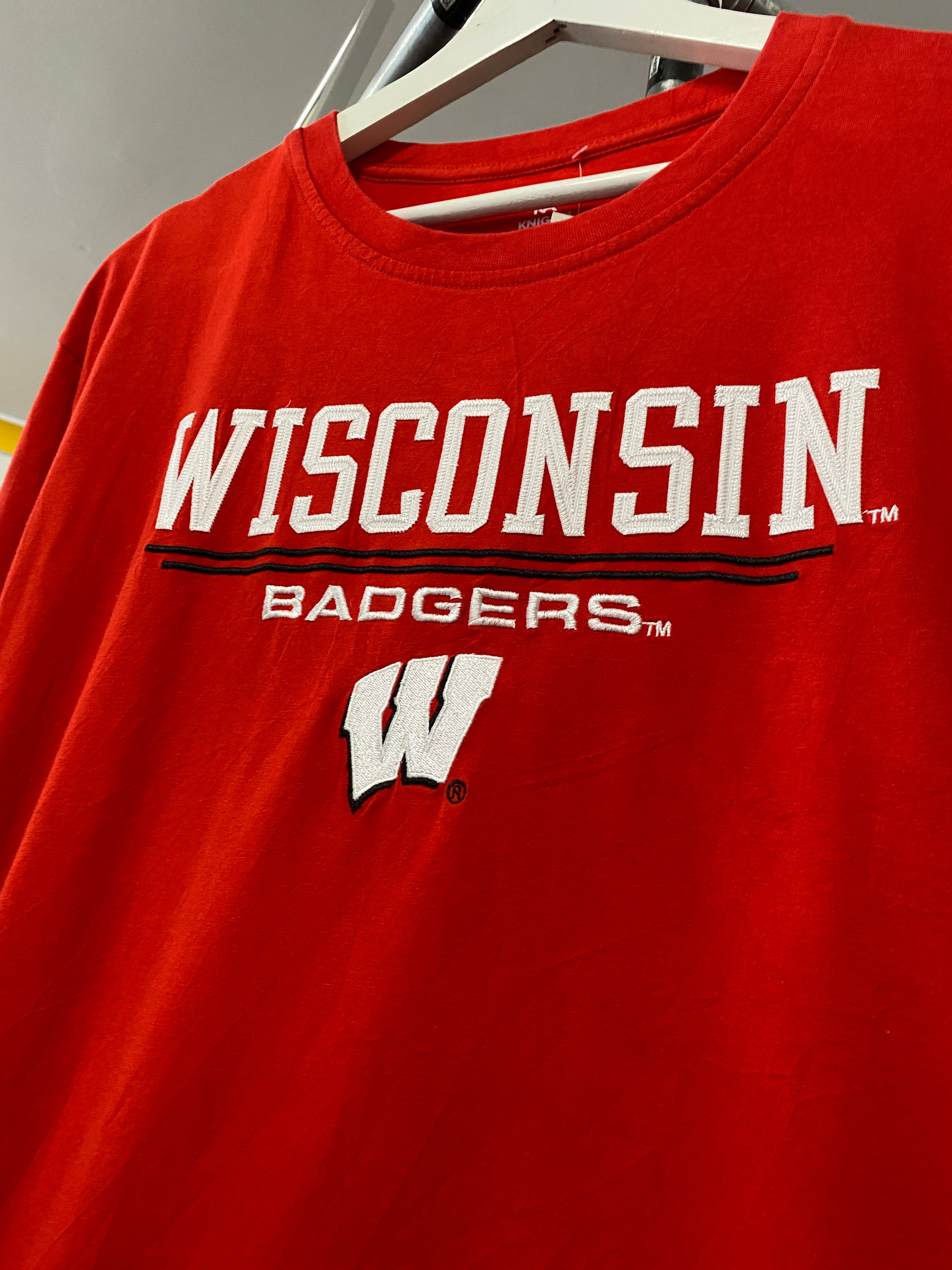 L - Wisconsin Badgers Embroidered Knights Tee