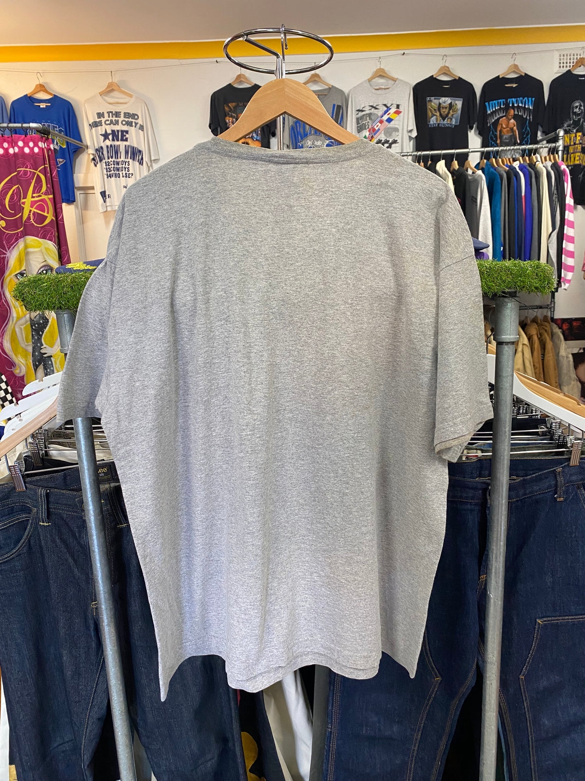 2XL - NAVY Bayside Grey Tee