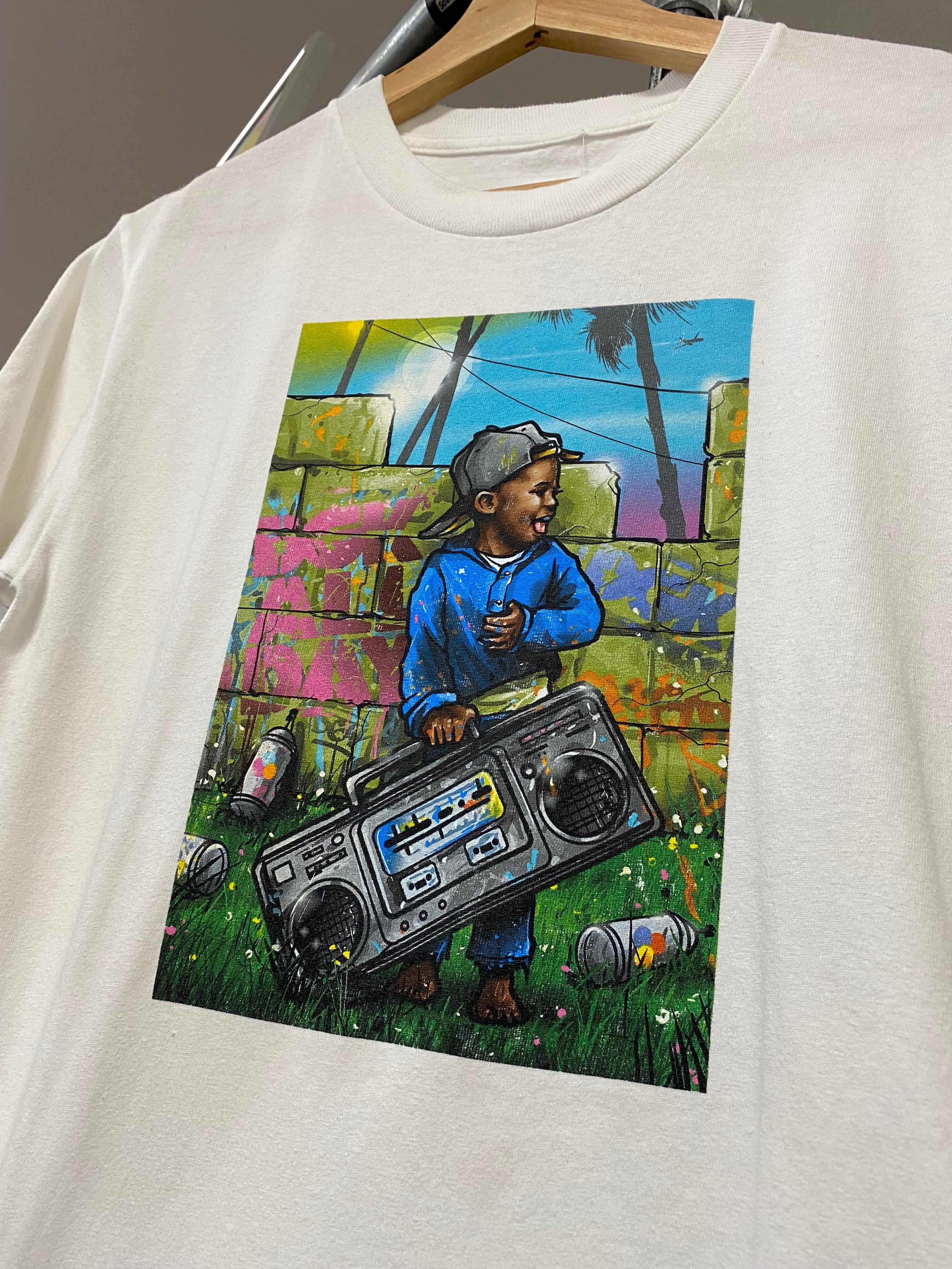 S - DGK Happy Kid With Boombox White Box Tee