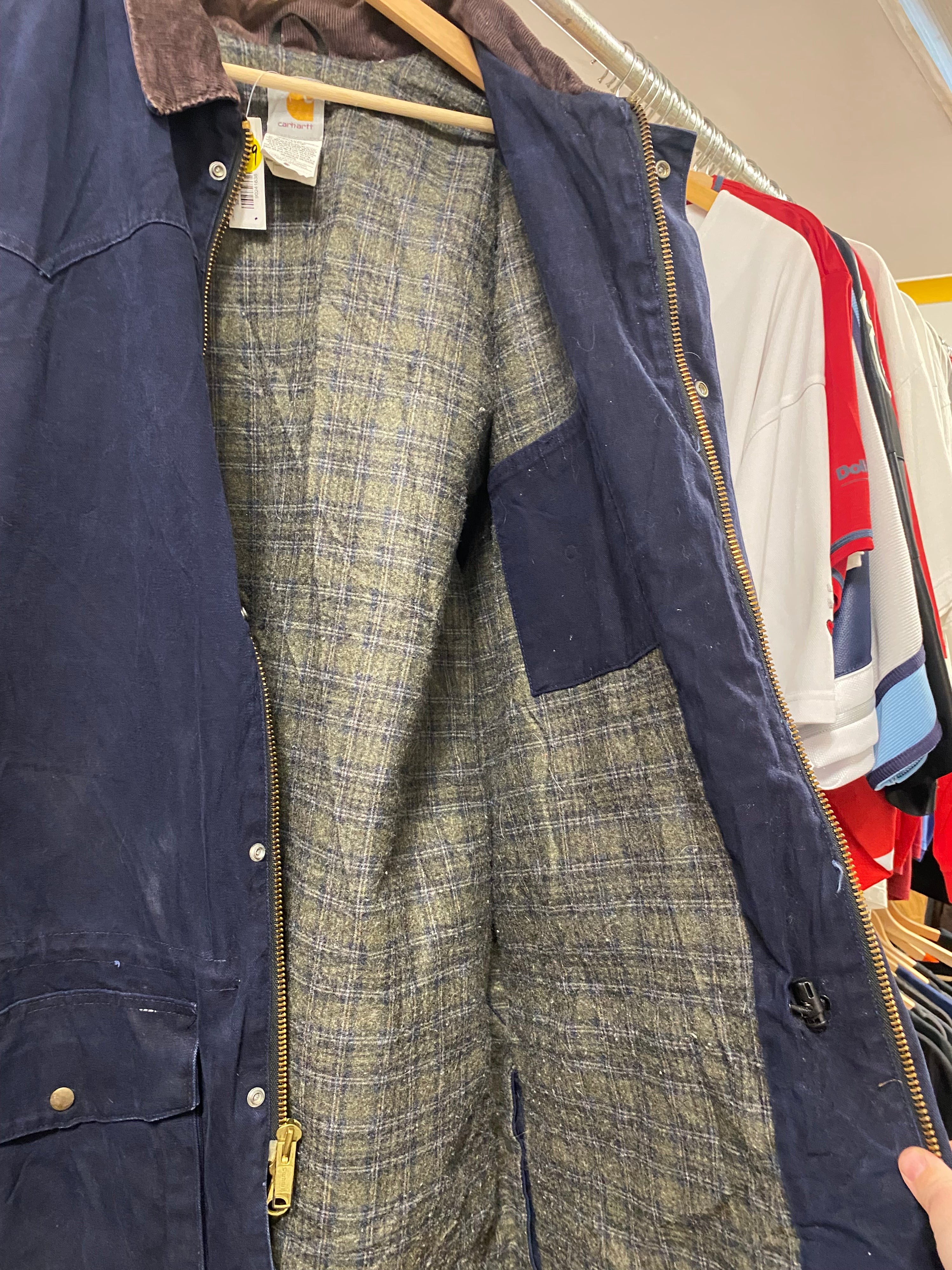 [2XLT] Vintage Carhartt C52 MDT Blanket Lined Chore Jacket