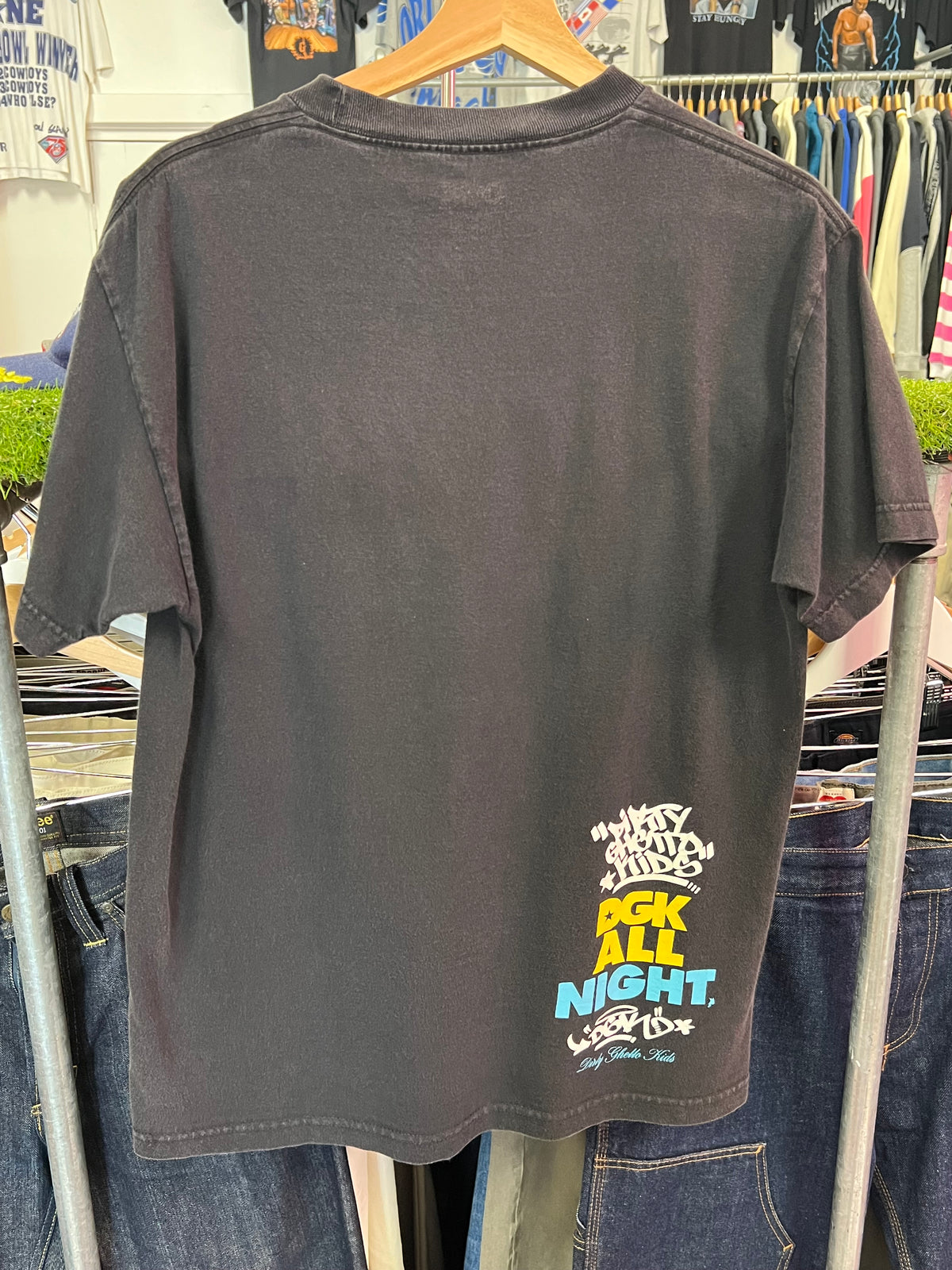 [M] DGK All Night Red/Blue Neon Black Tshirt