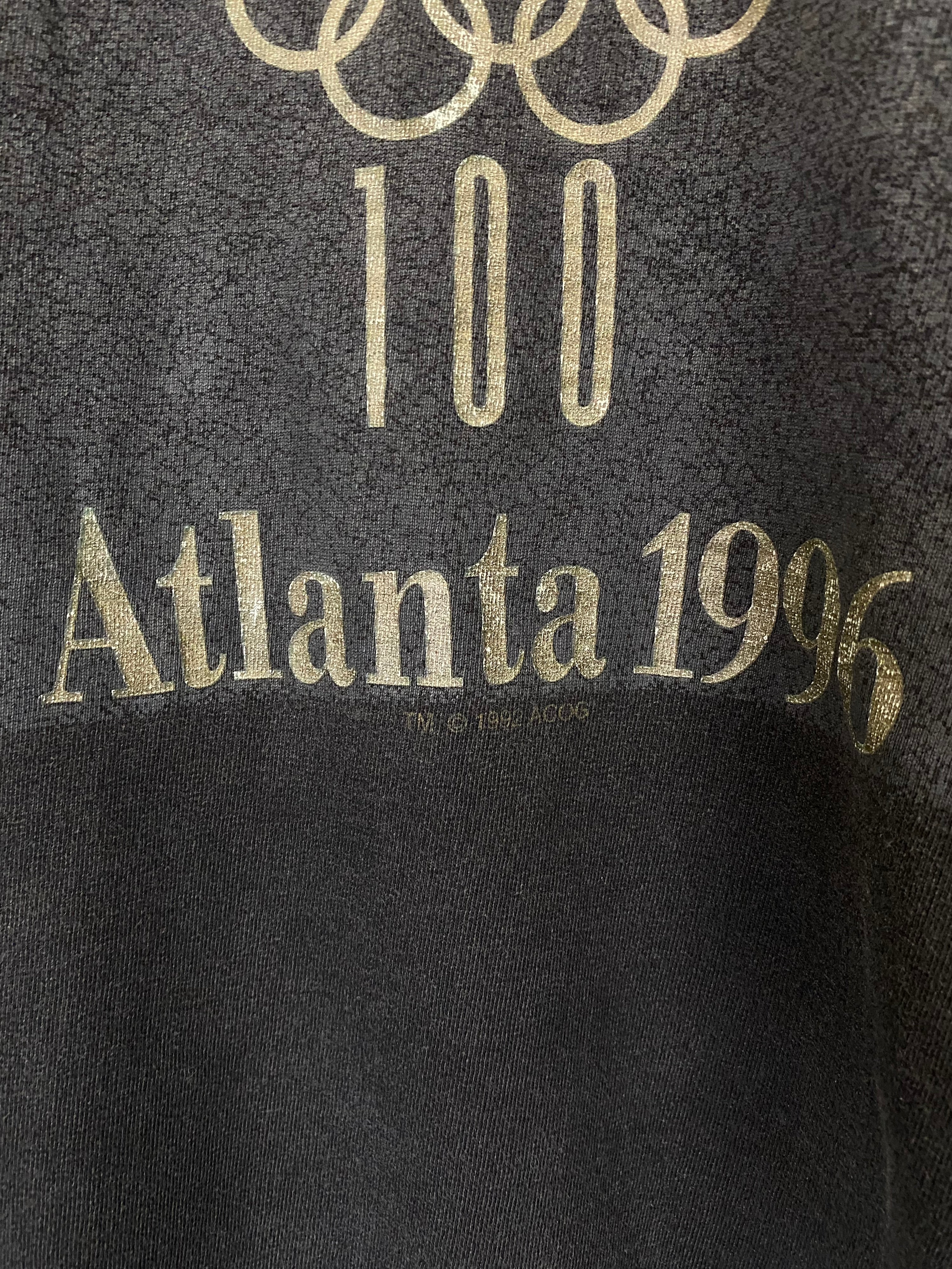 XL - 1996 Atlanta Olympics List of Dates Black Tee
