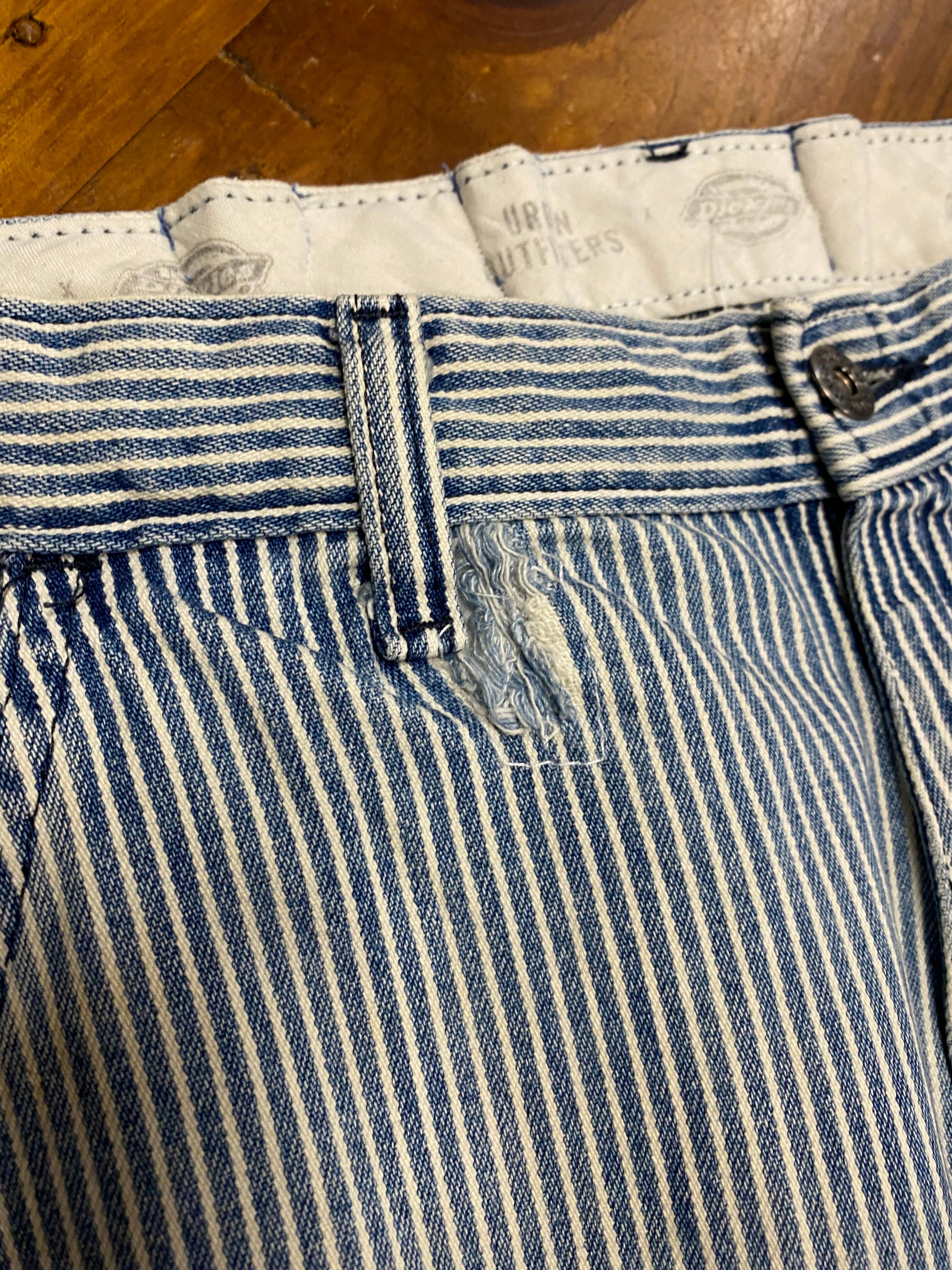 [30] Dickies Striped Slim Straight Jeans 30x32