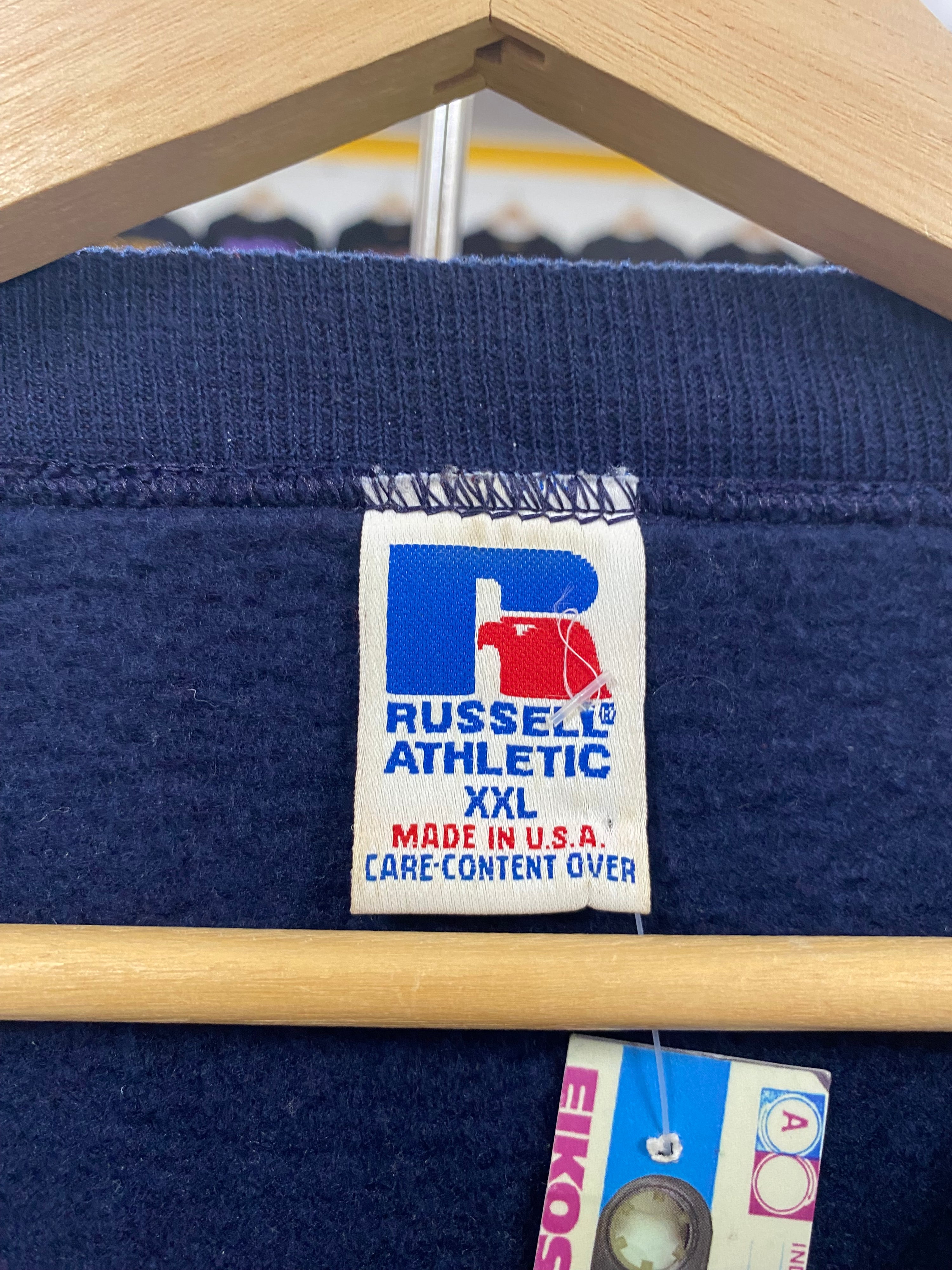 [2XL] Russell Athletic UNC 'Carolina' Navy Jumper