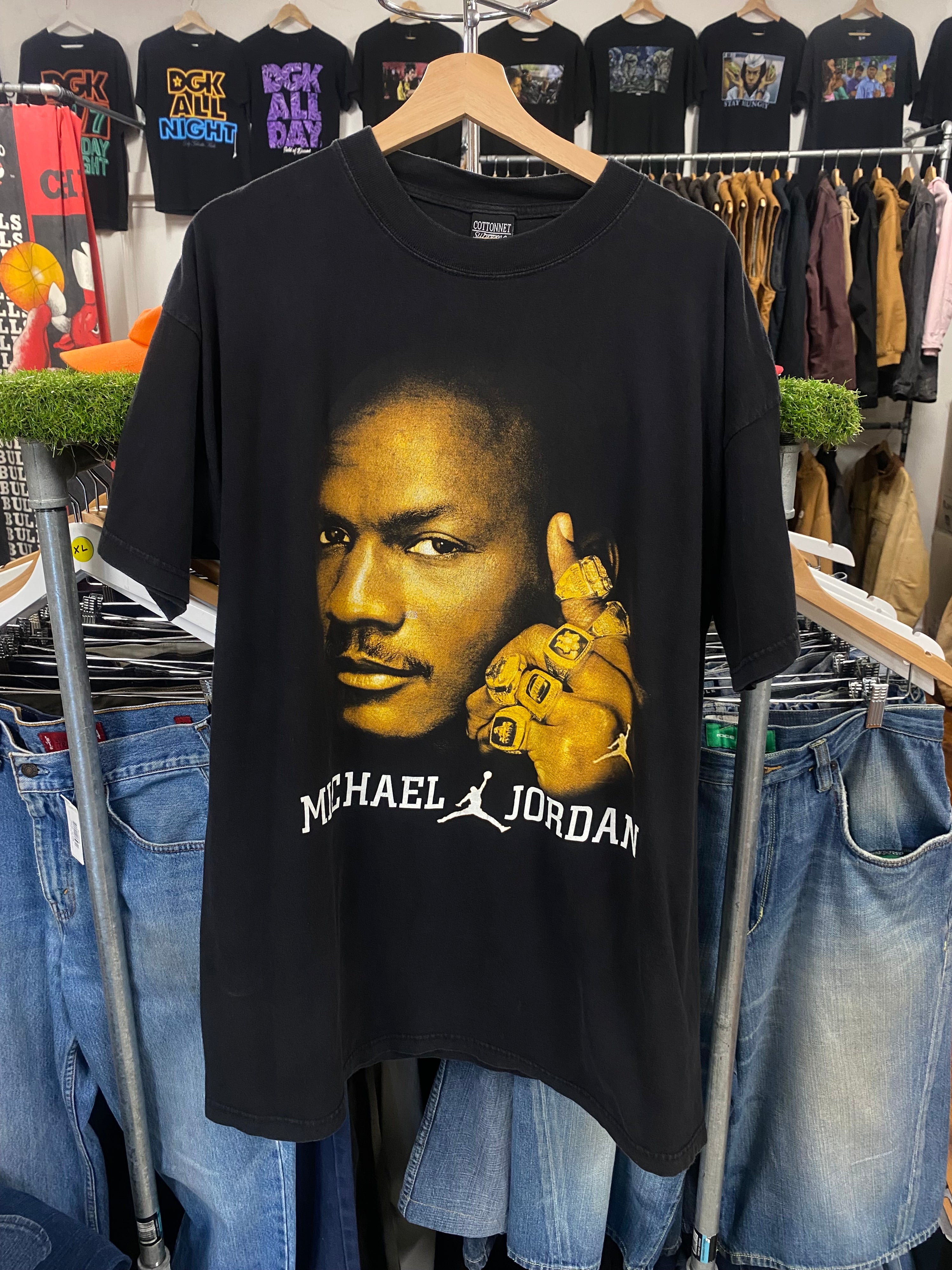 [3XL] Michael Jordan Championship Rings Tshirt