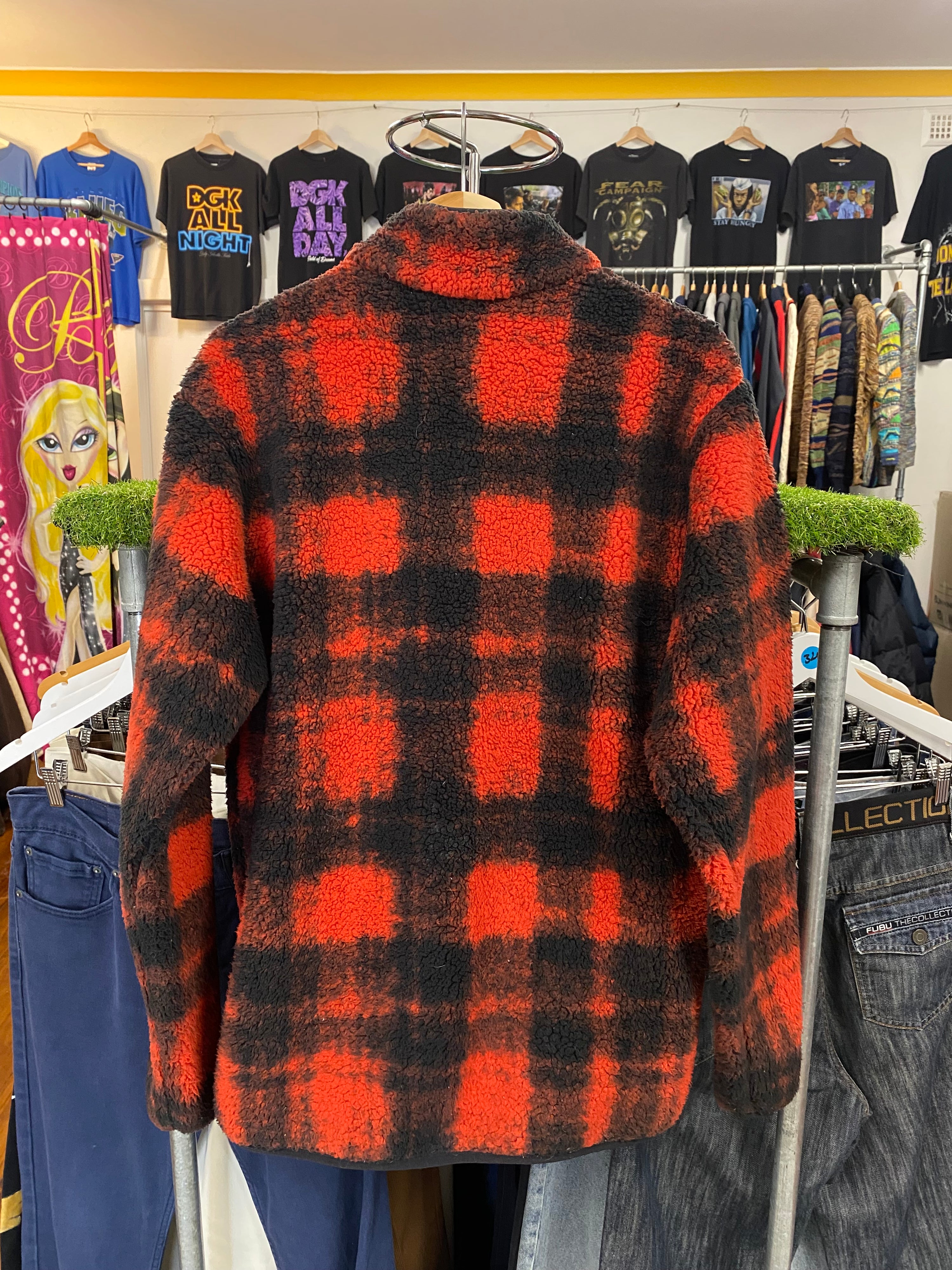 [M] Columbia Red/Black Fleece Jumper