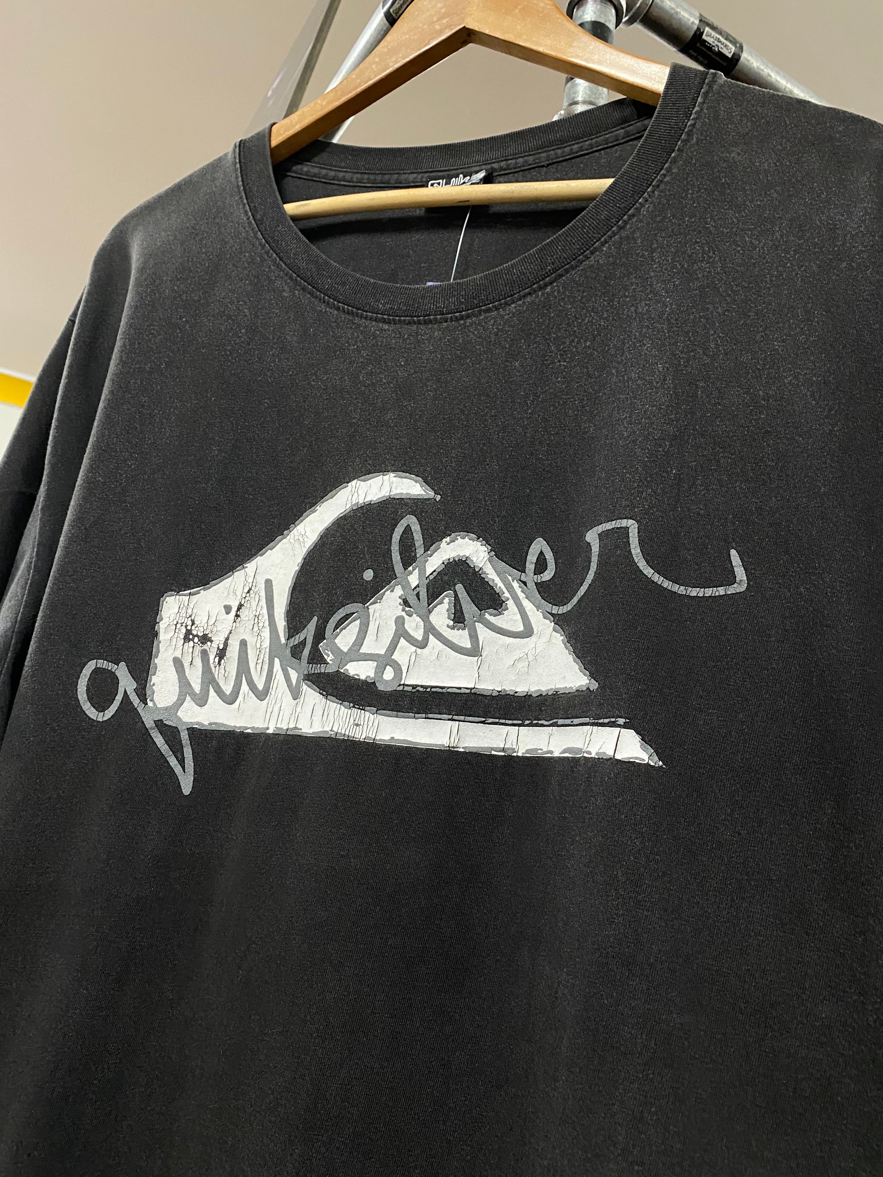 [XL] Vintage Quiksilver The Boarding Co DS Black Tee