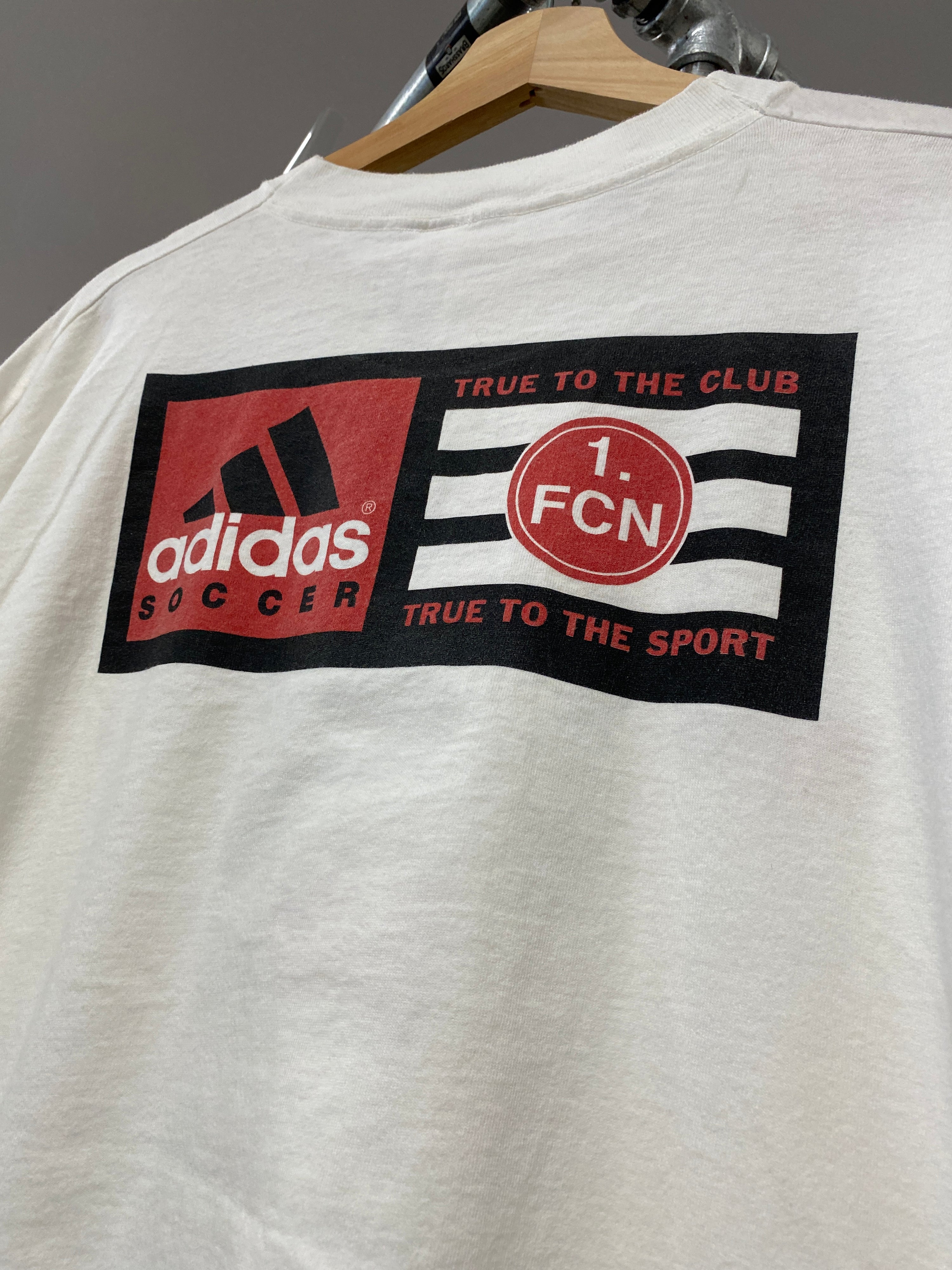 XL - 1999 Adidas Soccer Nurnberg 1 FCN DS White Tee