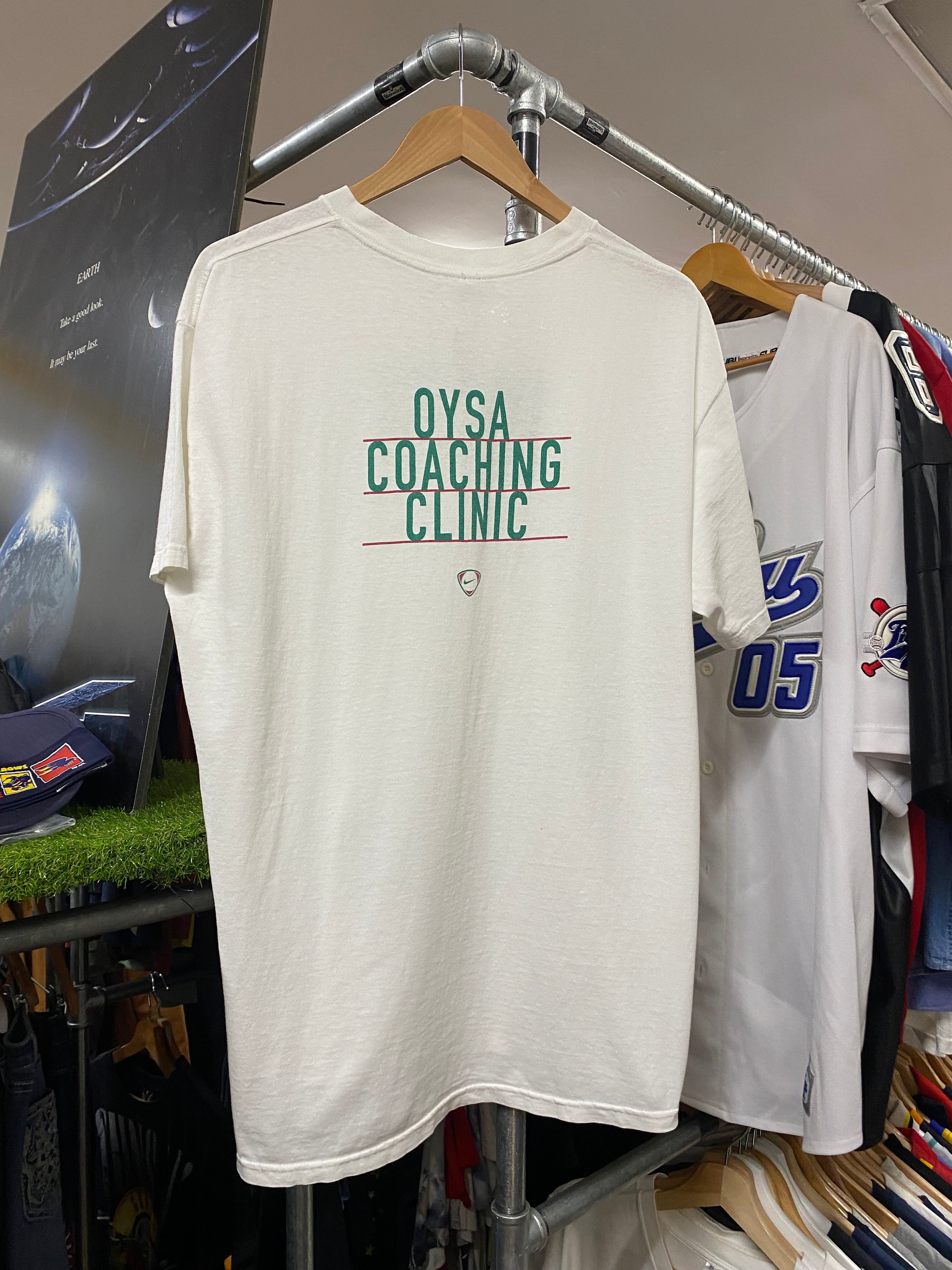 XL - Vintage Nike Soccer OYSA Coaching Clinic DS White Tee