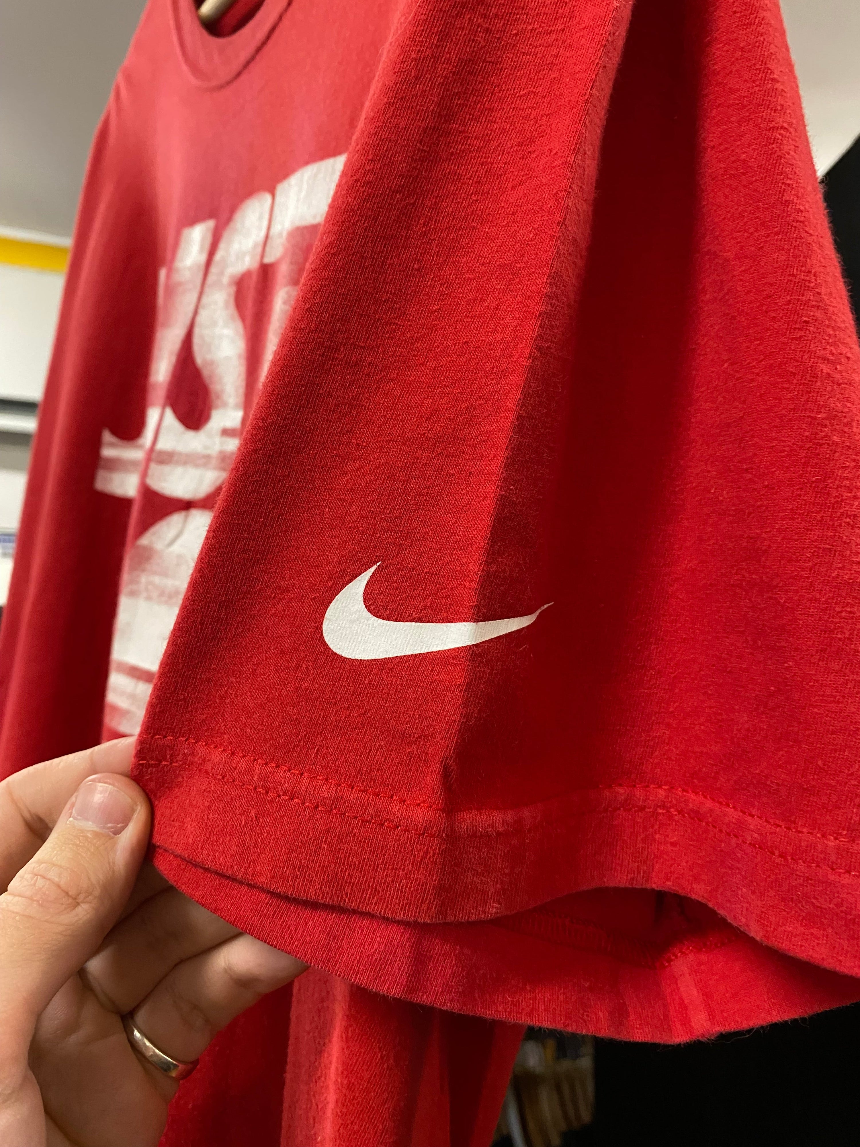 2XL - Nike Just Do It Reg Fit Red Tee