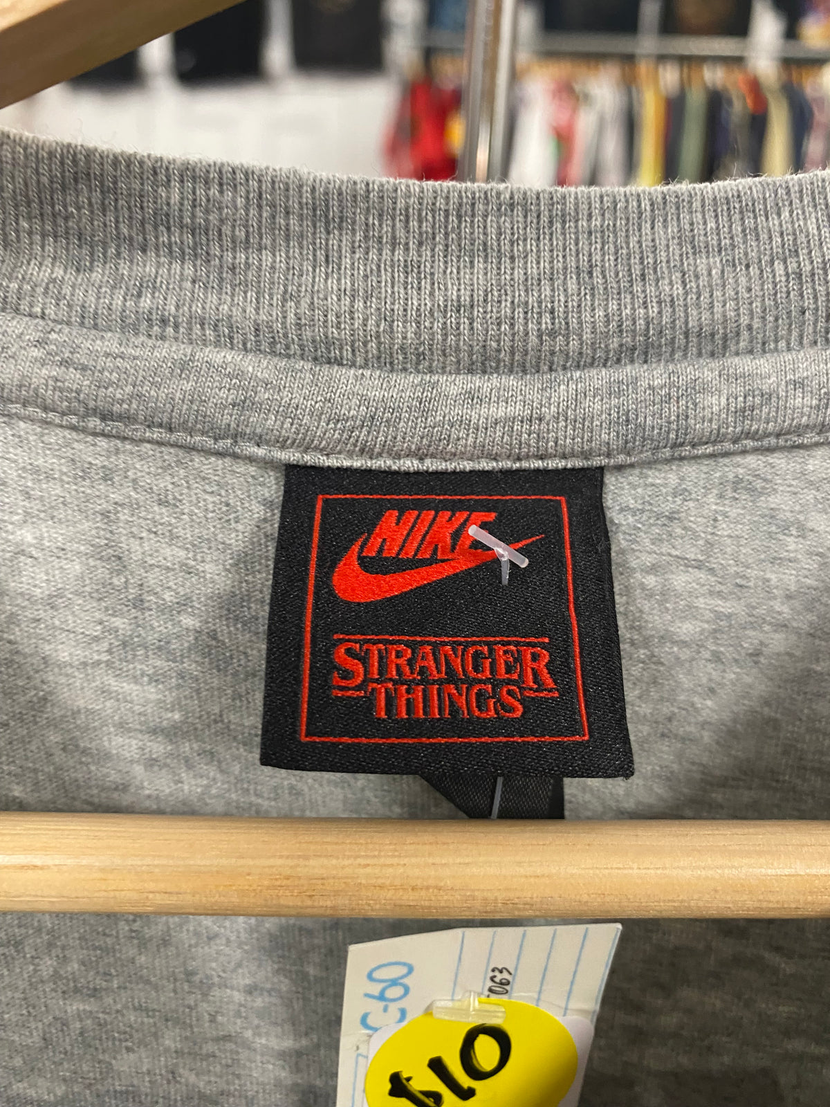 M - Nike x Stranger Things Hawkins High School DS Grey Tee