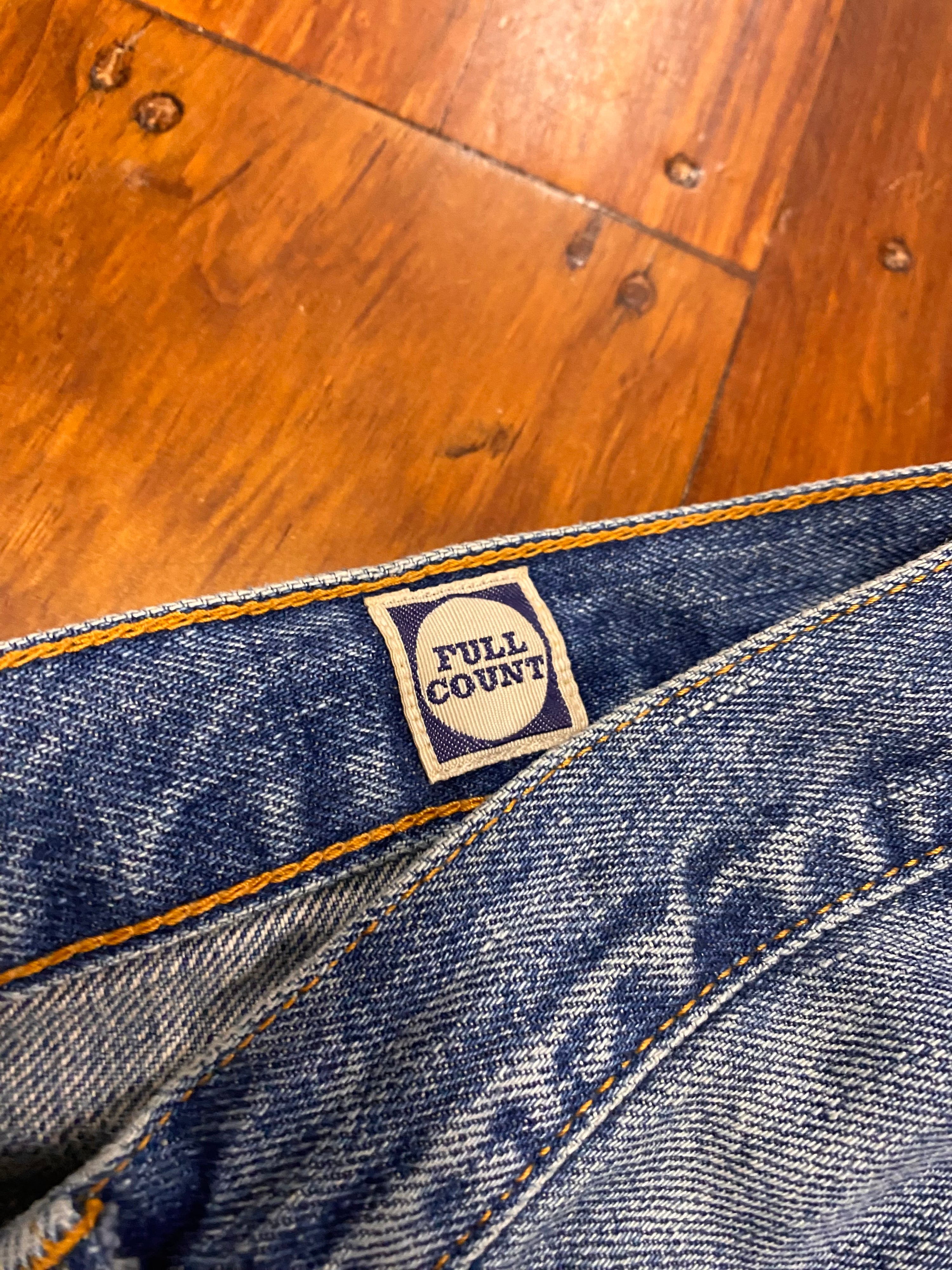 [30] Full Count & Co 1102 Vintage Wash Selvedge Denim Jeans