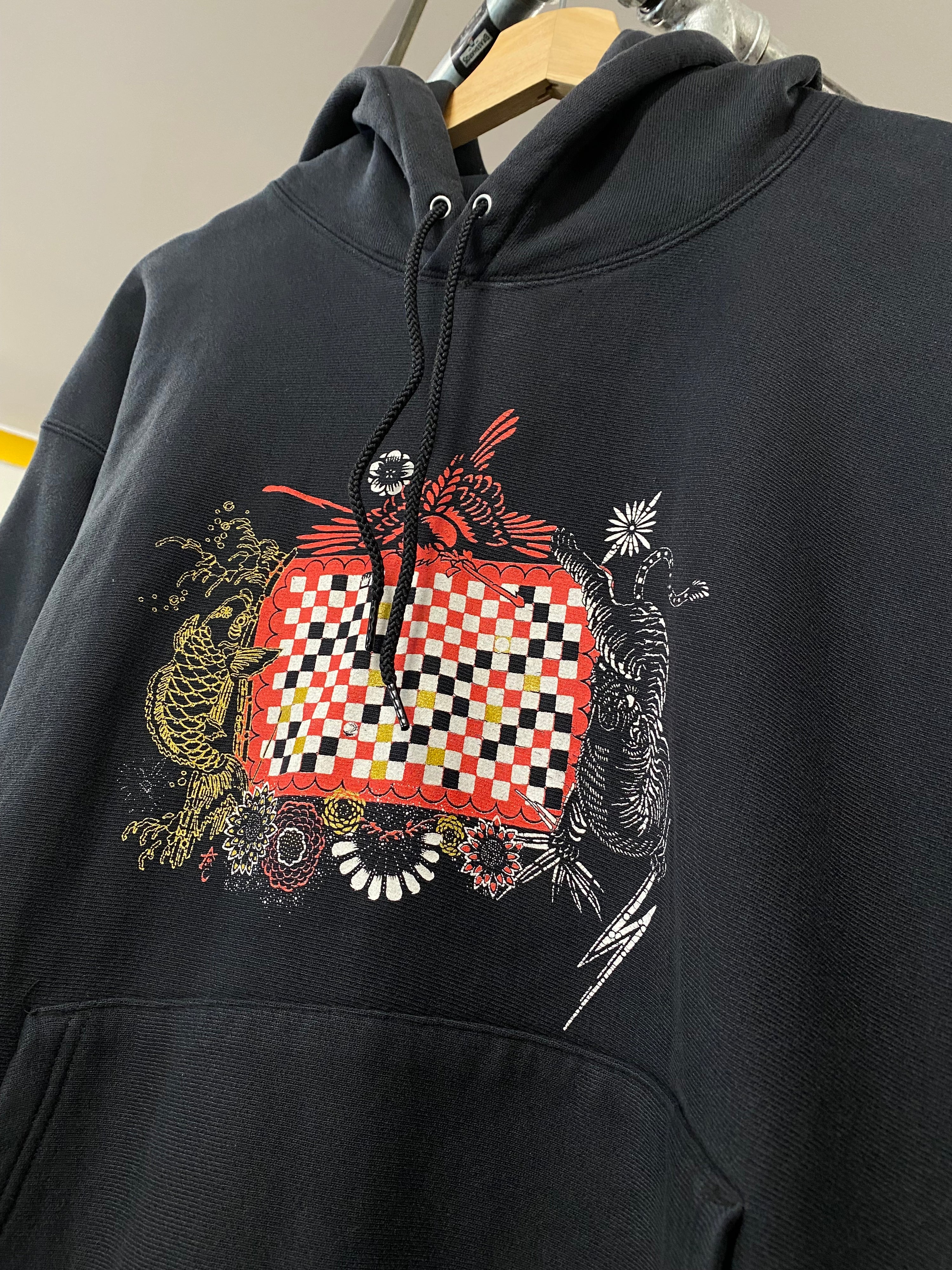 [S/M] Champion Reverse Weave G.A.M.E Black Hoodie