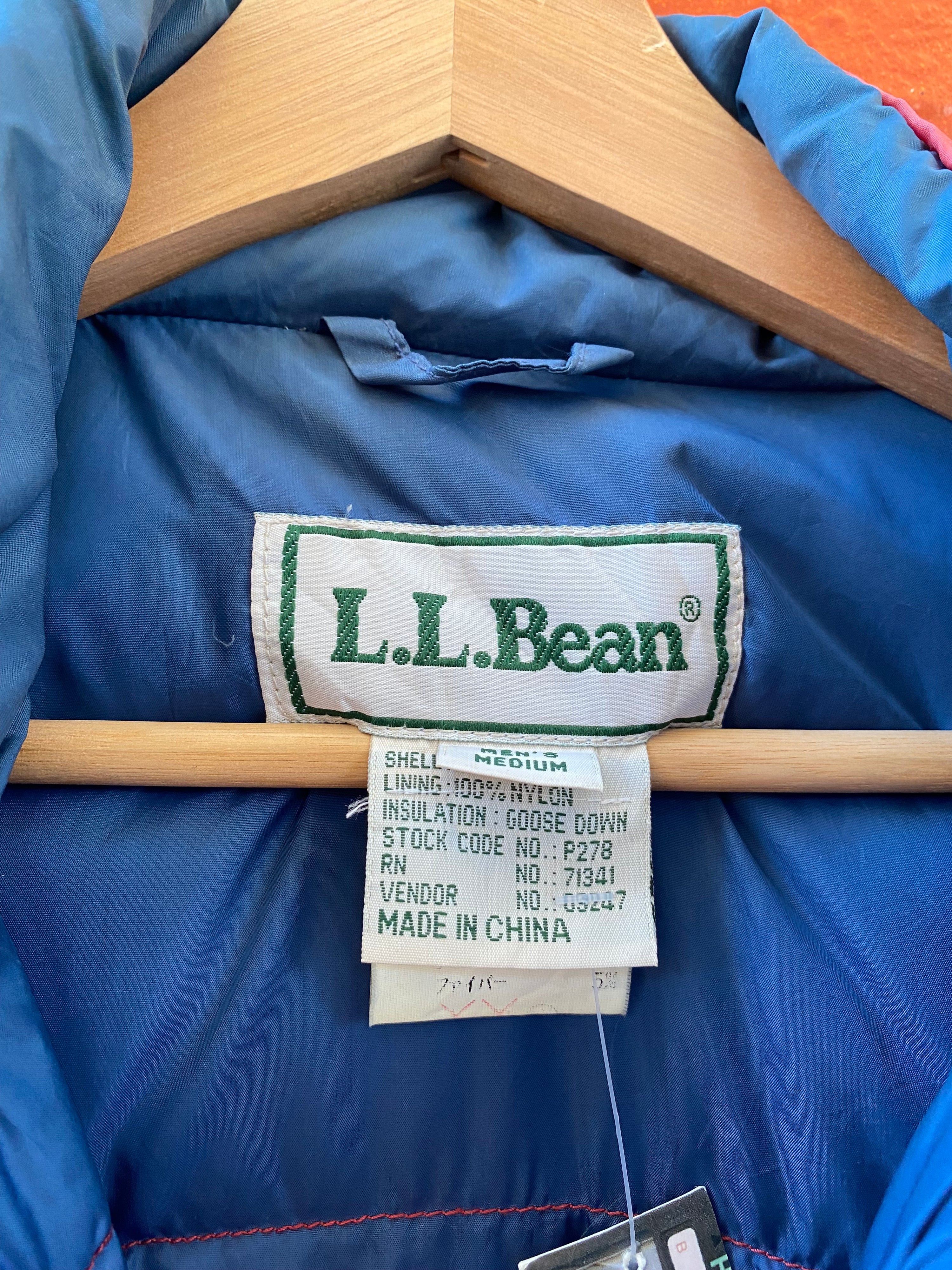 [M] L.L.Bean Red Puffer Jacket