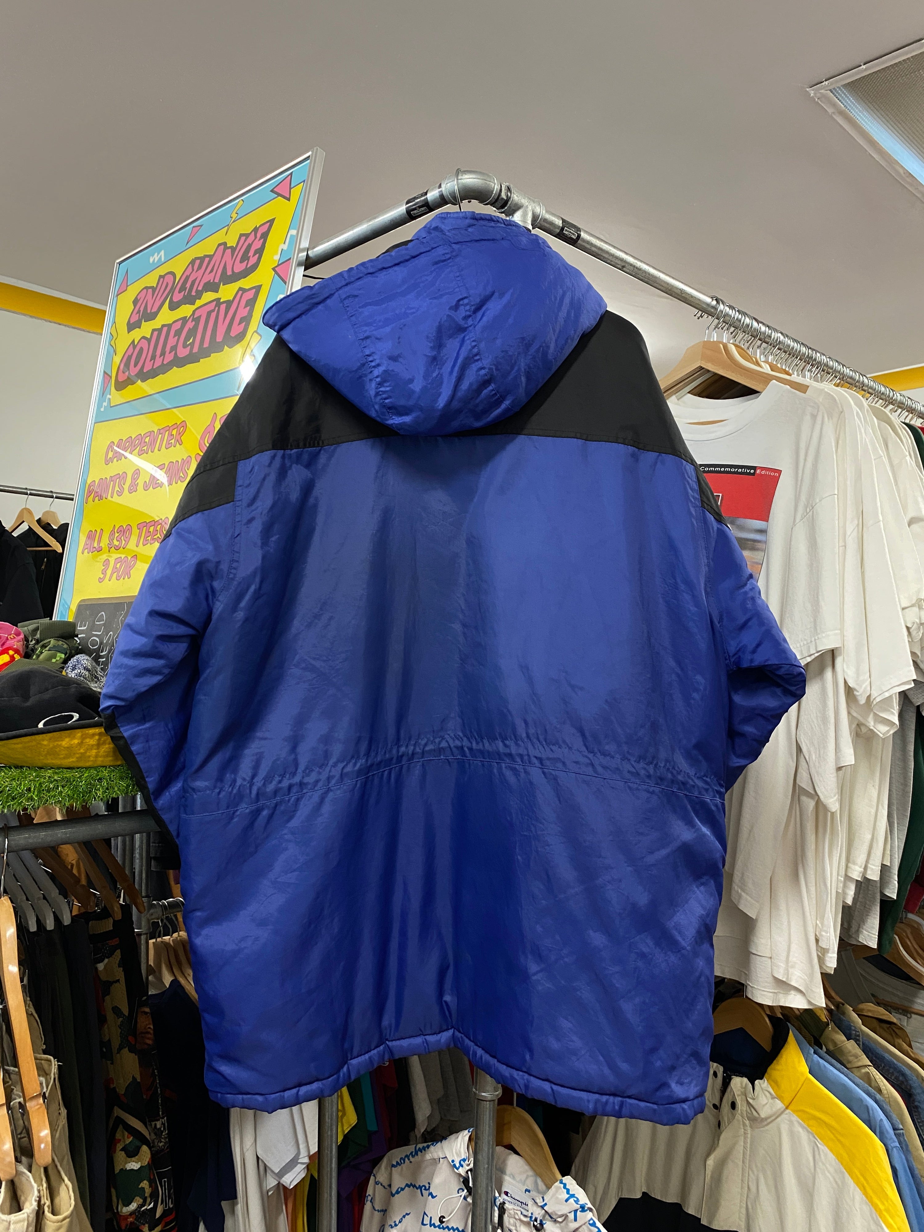 L - Oversize Starter Jacket Blue/Blk