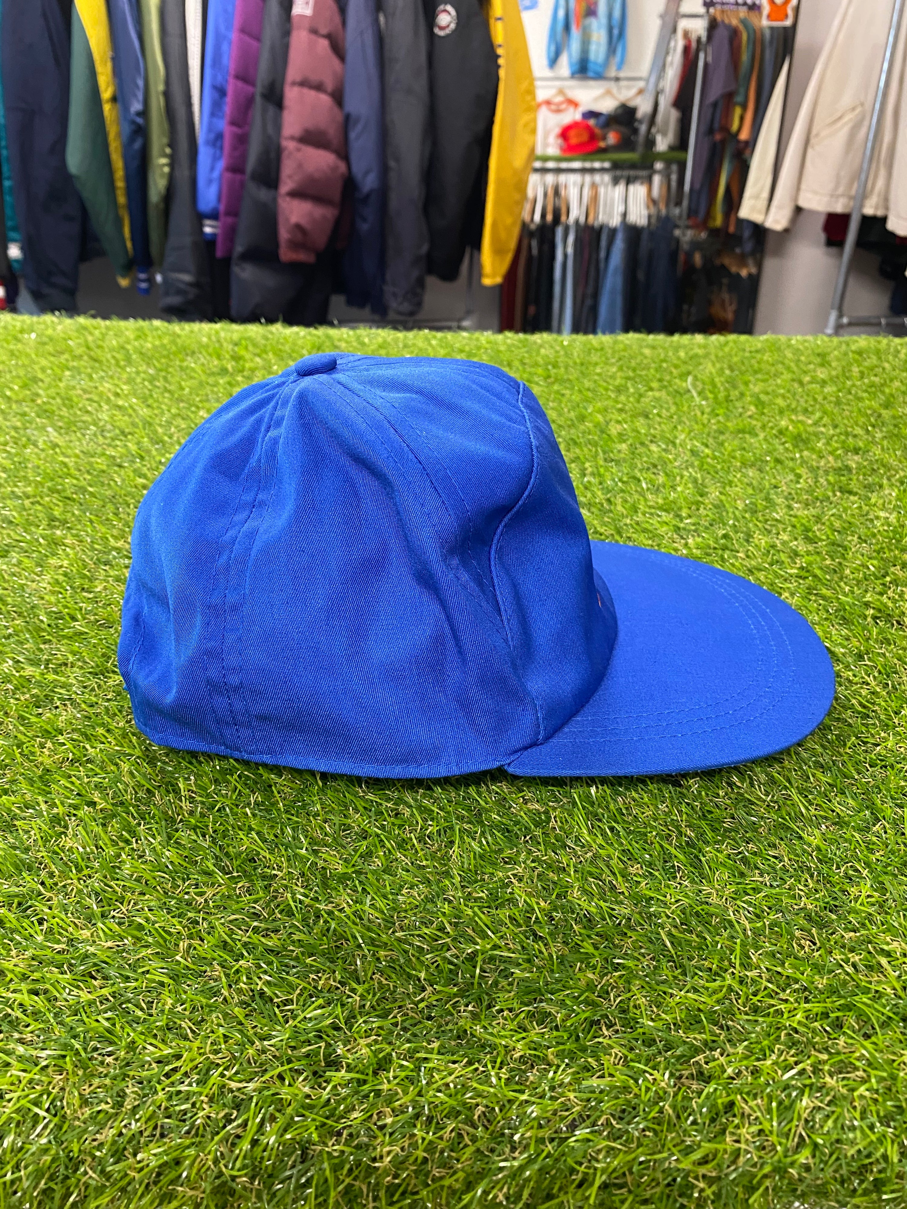 1990s Daily Juice Company Embroidered Blue Hat