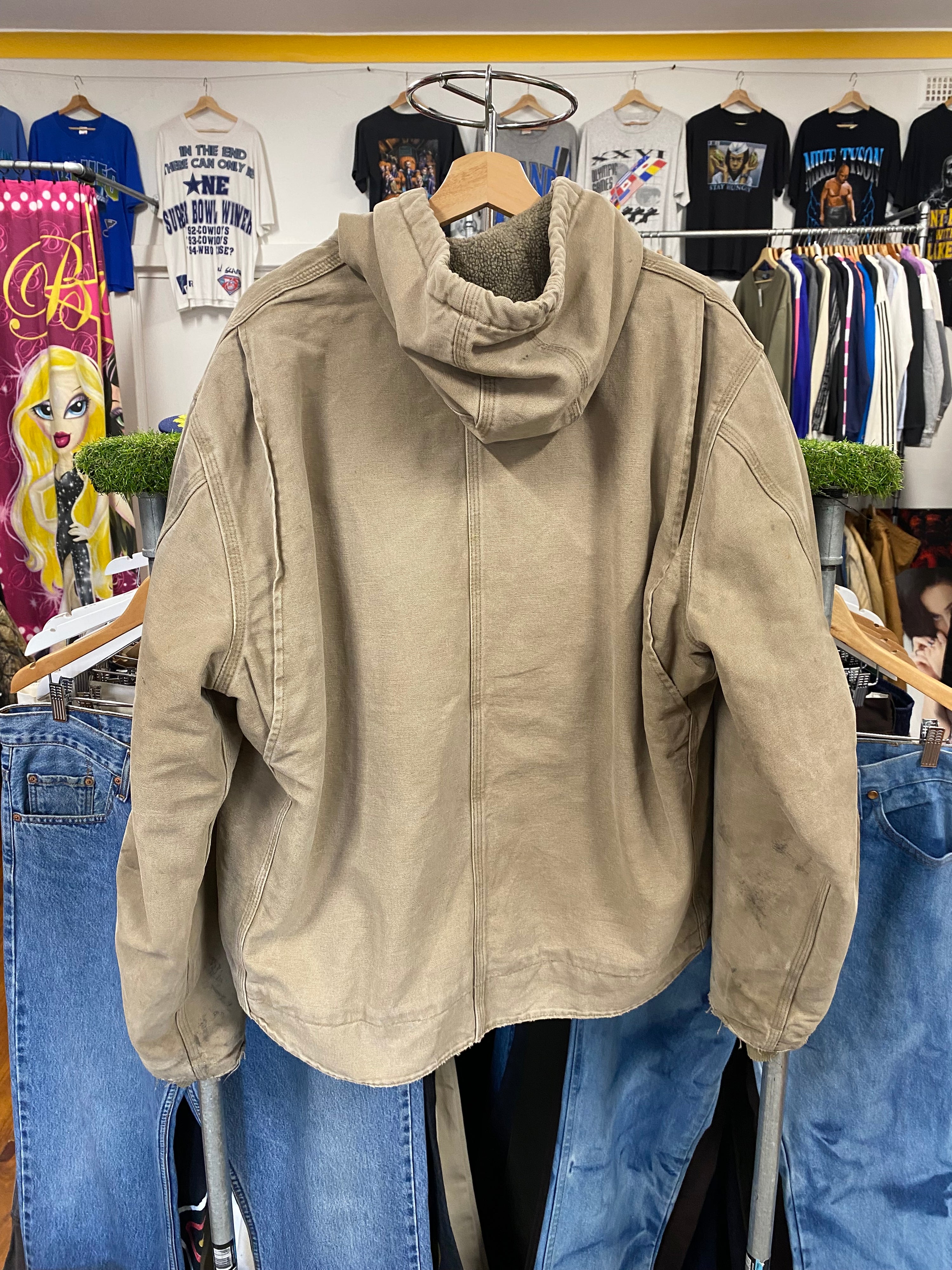 [XL] Carhartt Stone Fleece Lined Hooded Jacket