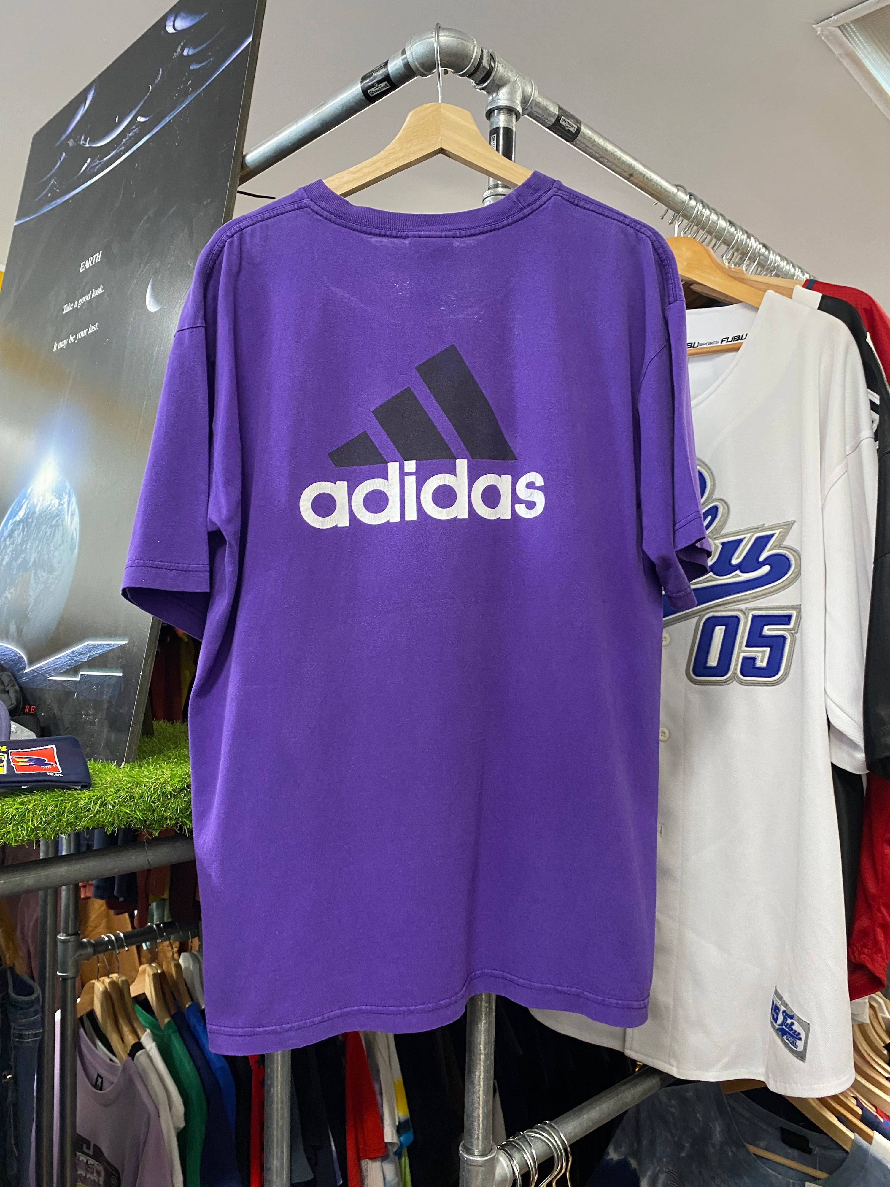 L - 2000s Adidas x Marianna Baseball Purple Tee