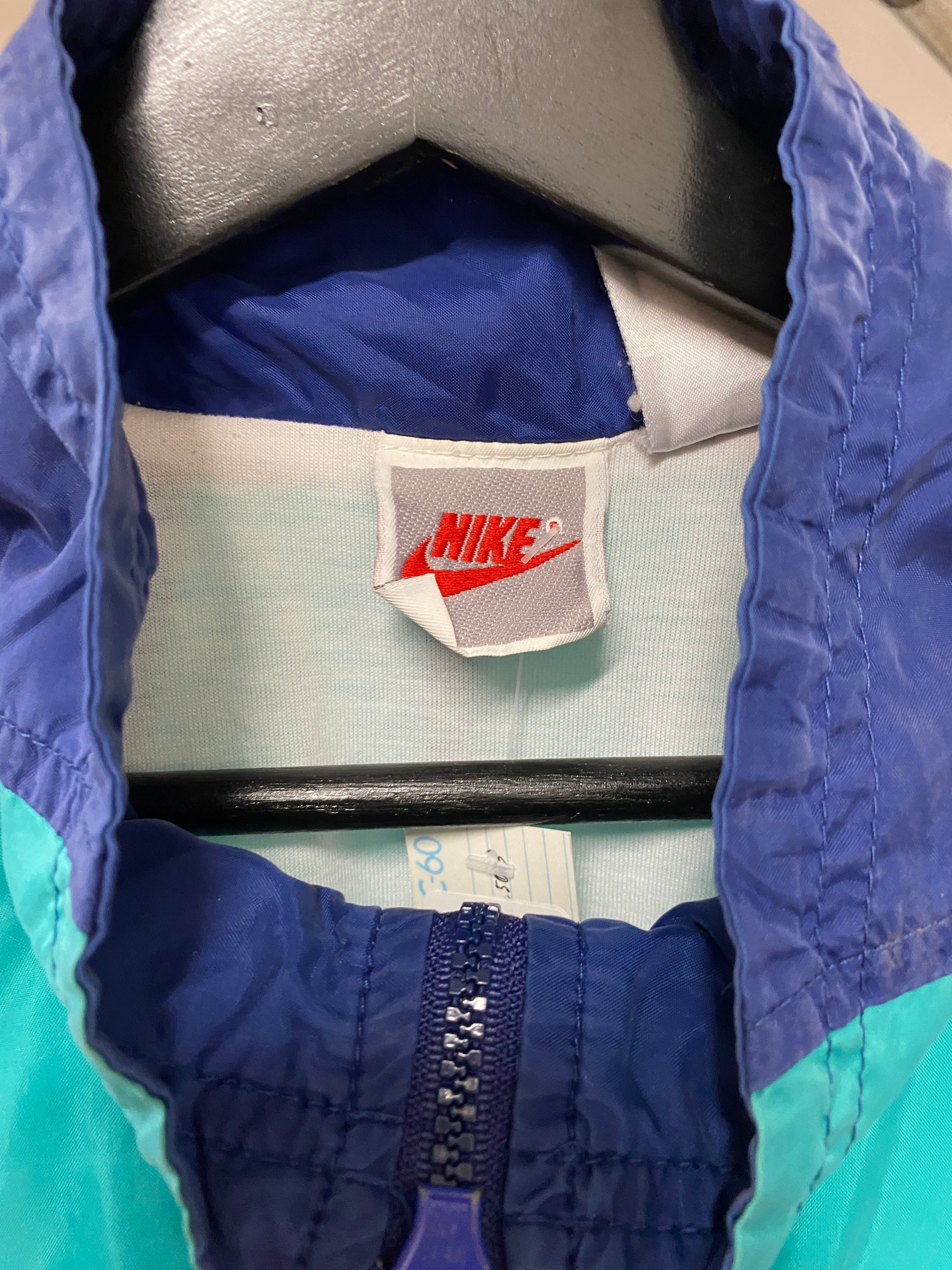 L - Vintage Nike Track Jacket Blue/Green/White