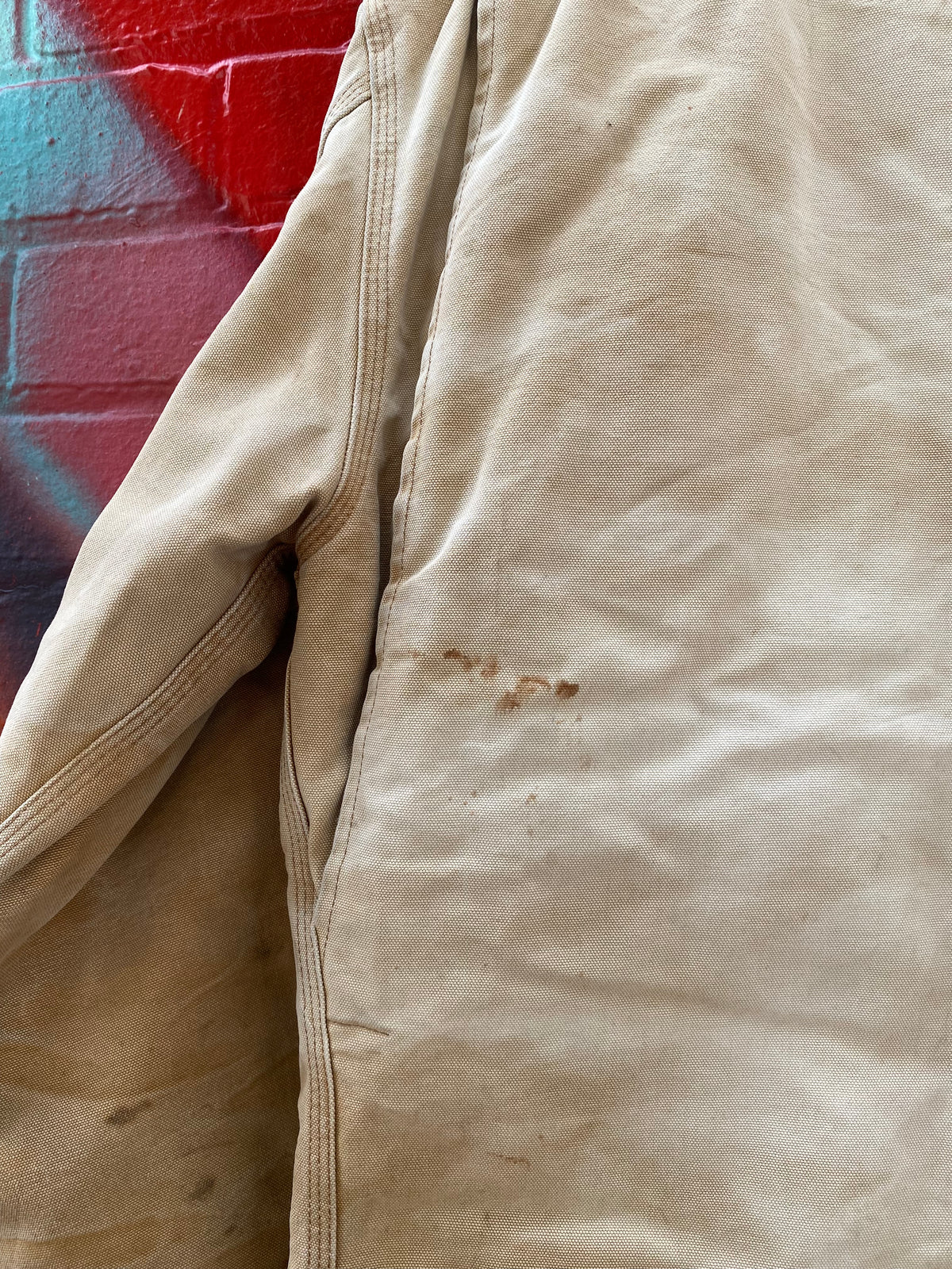 [L] Carhartt Tan C03 BRN Chore Jacket