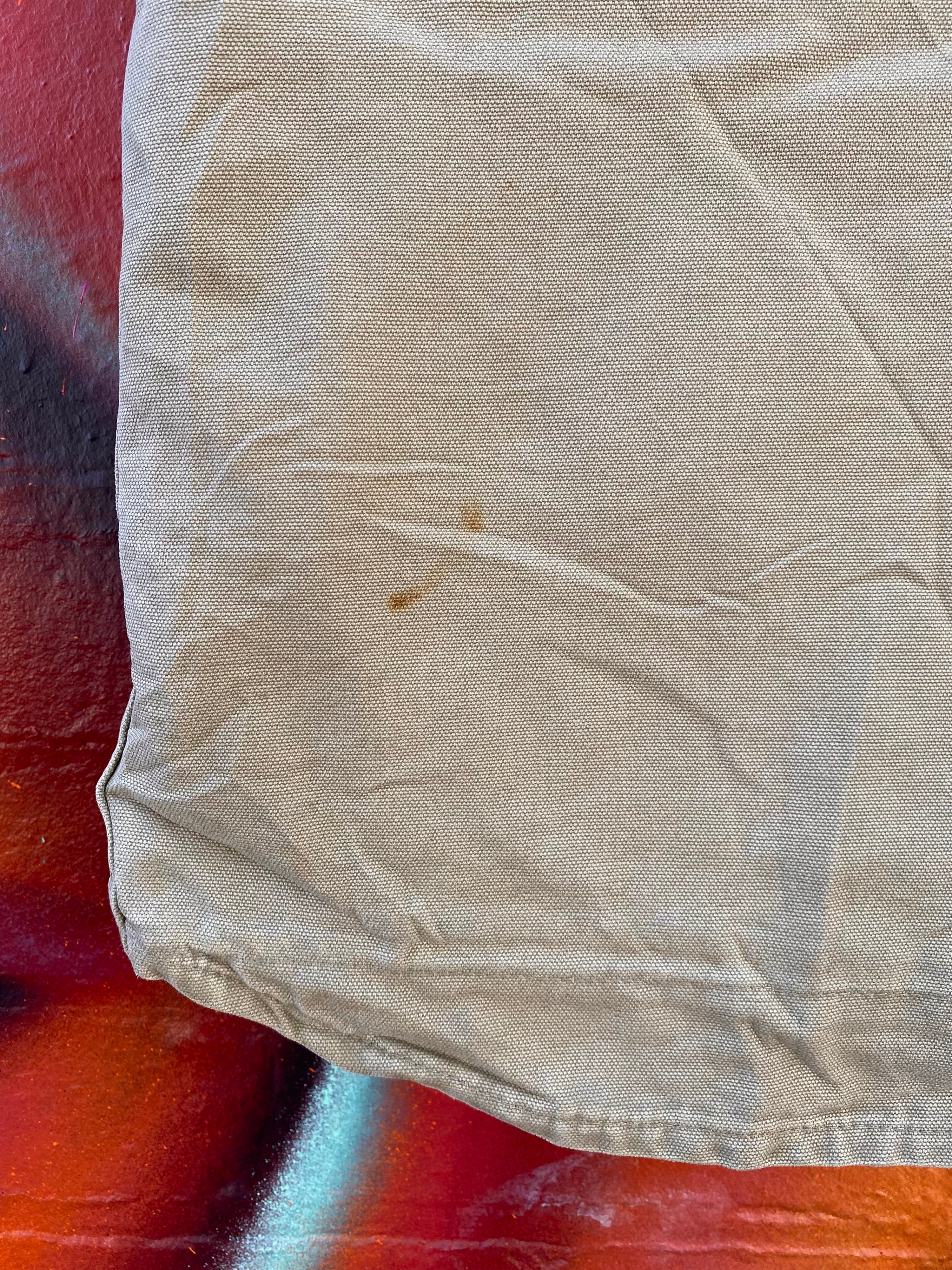 [M] Carhartt Fleece Lined Tan Vest 'Hurst Construction'