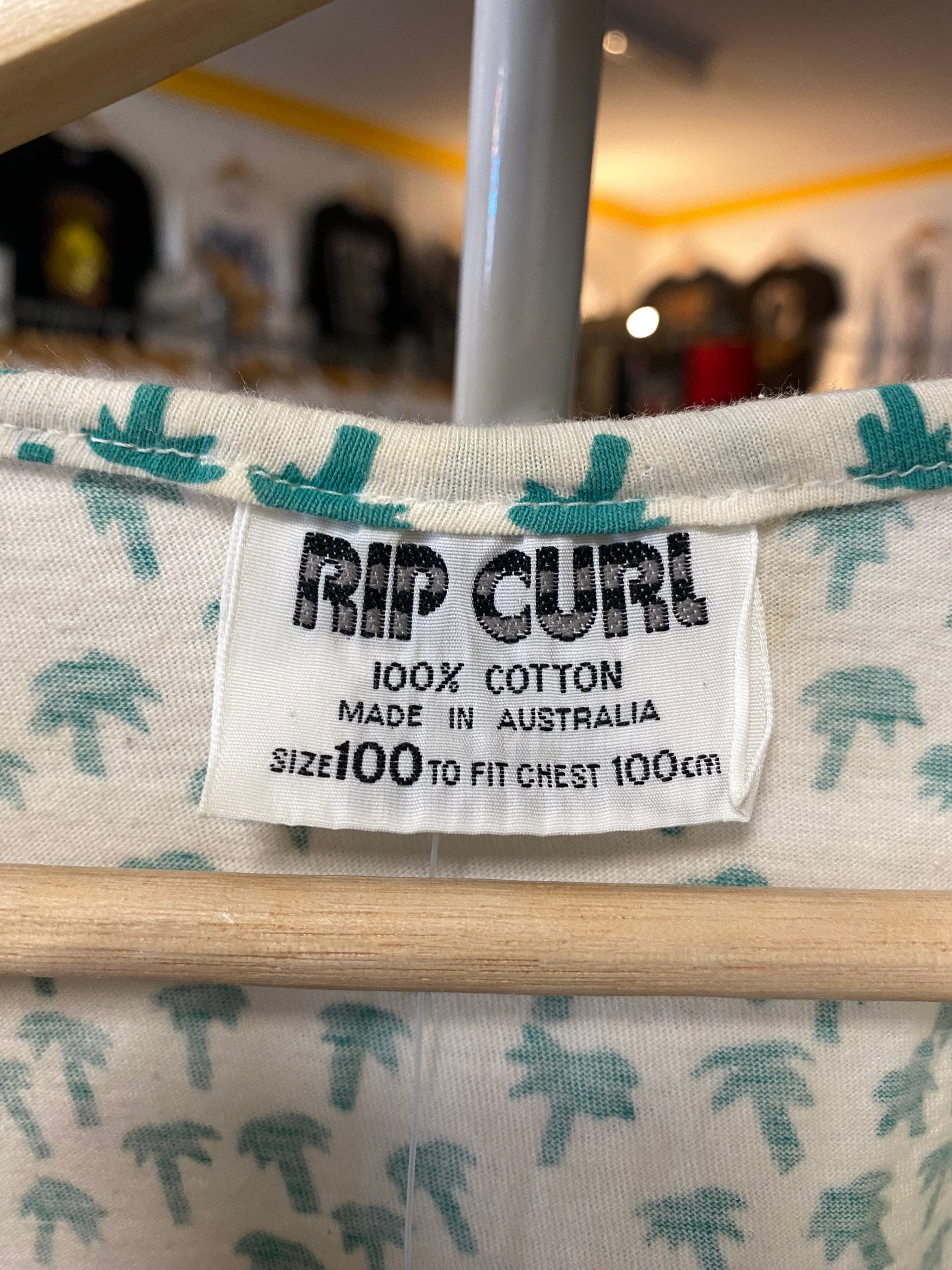 [M] 1980s Rip Curl Surfing All Over Print
