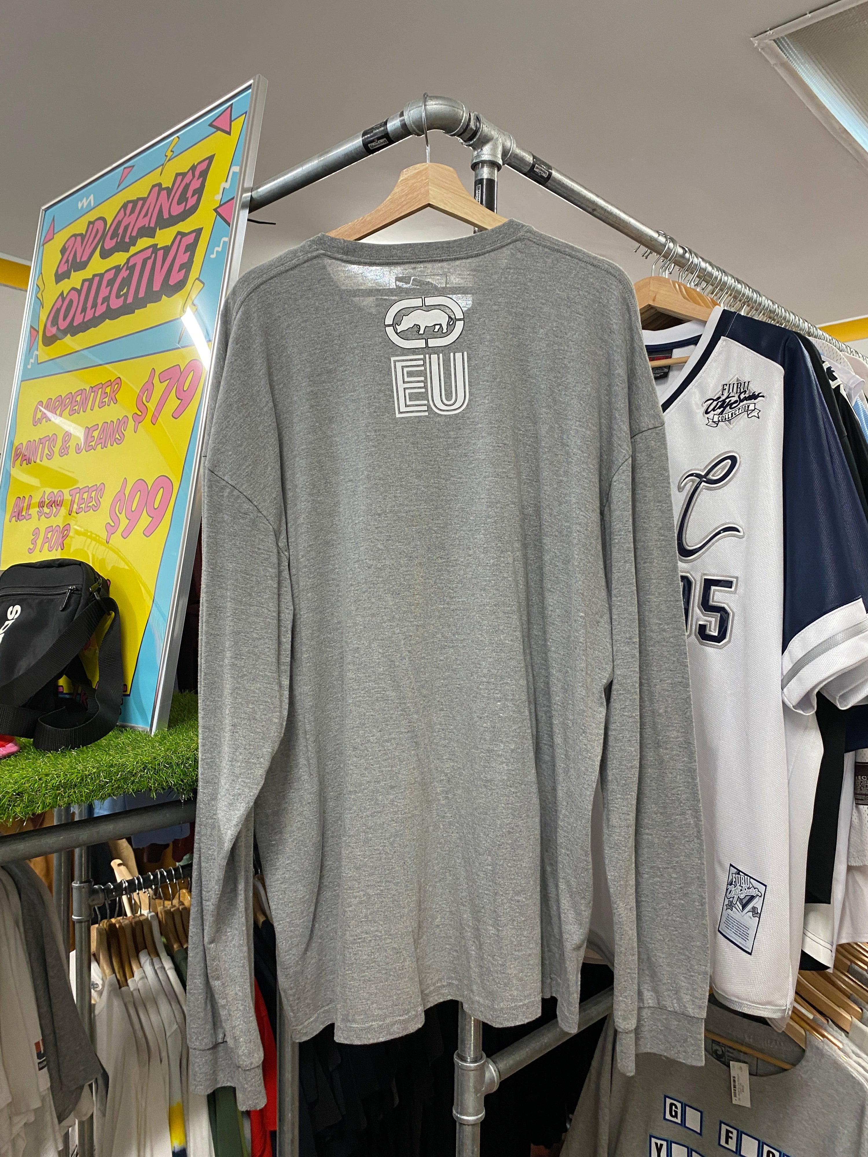 2XL - ECKO Unltd Grey Long Sleeve