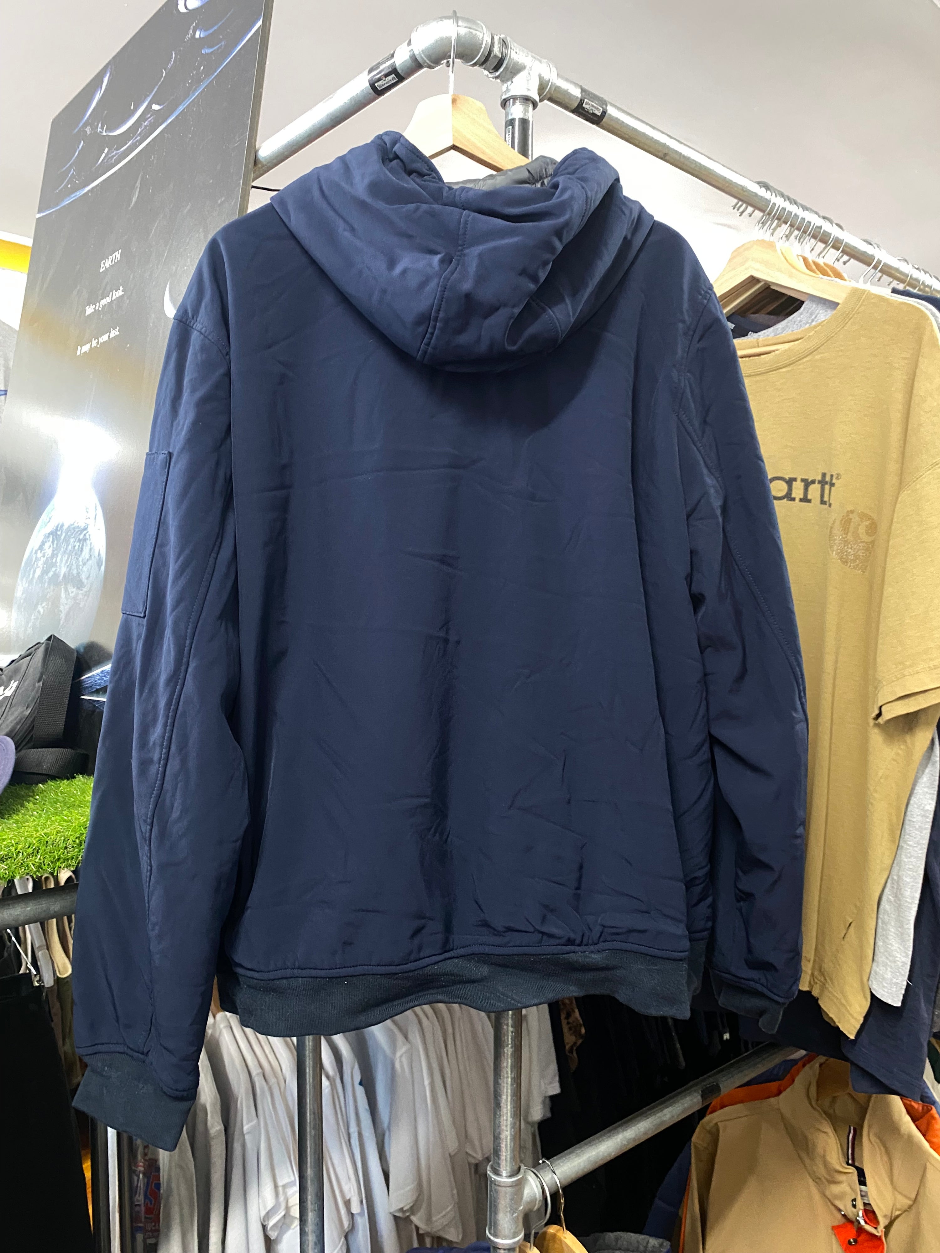 [XL] Tommy Hilfiger Heavy Hooded Blue Jacket