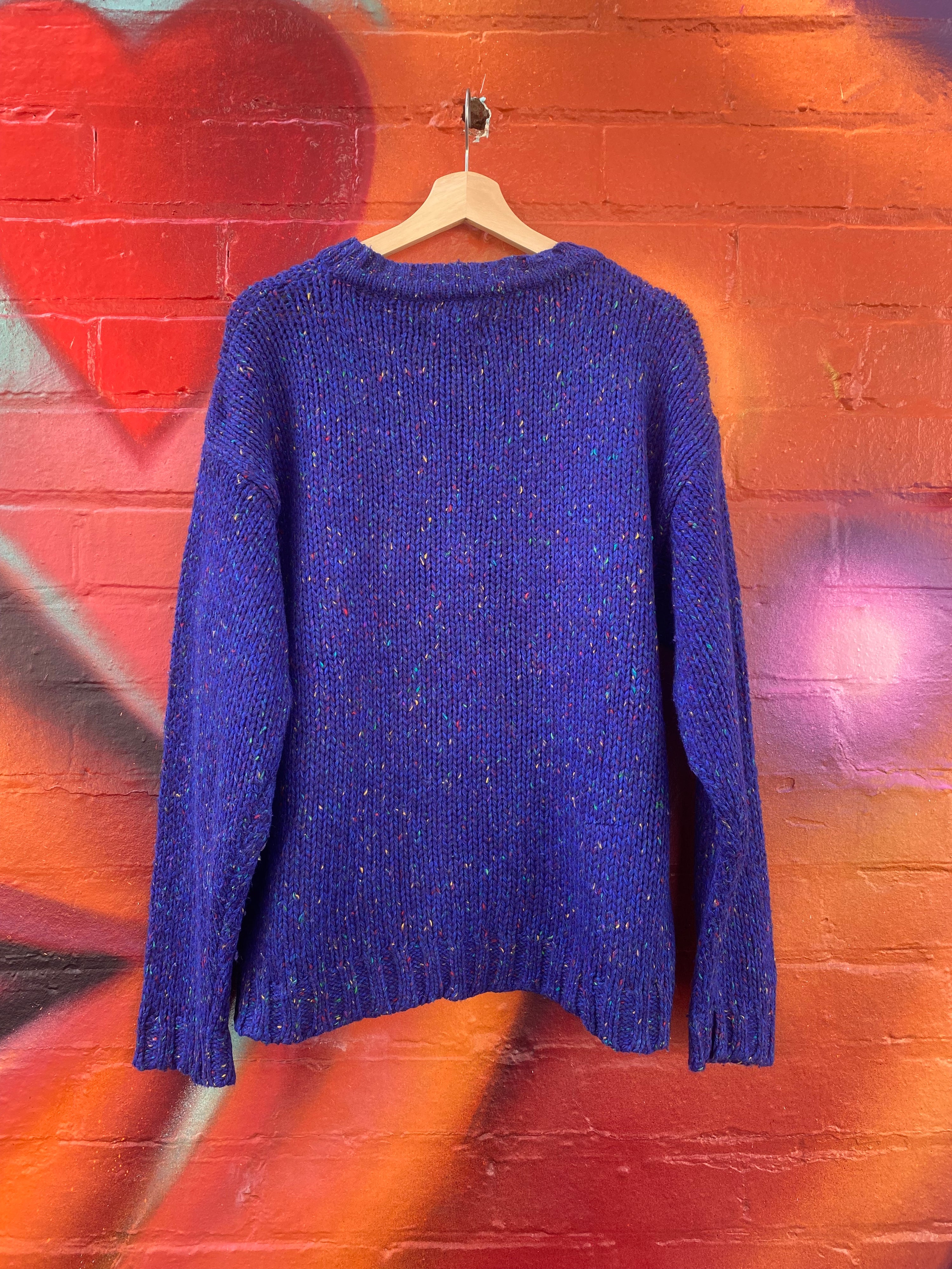 [S] Esprit Blue w/ Flecks Knit Sweater