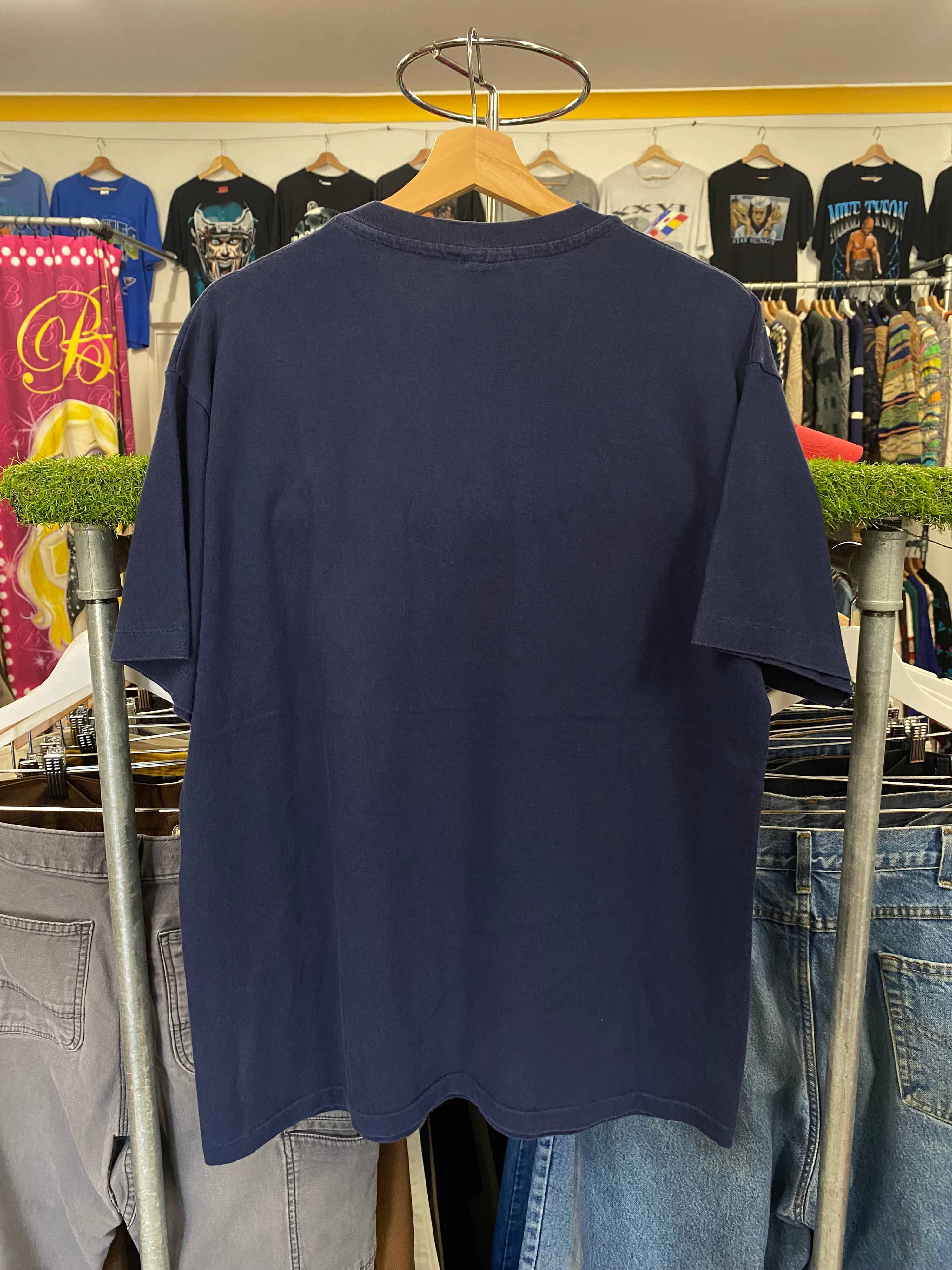 L - 1996 Atlanta Olympics Big Front Logo Print Navy Tee