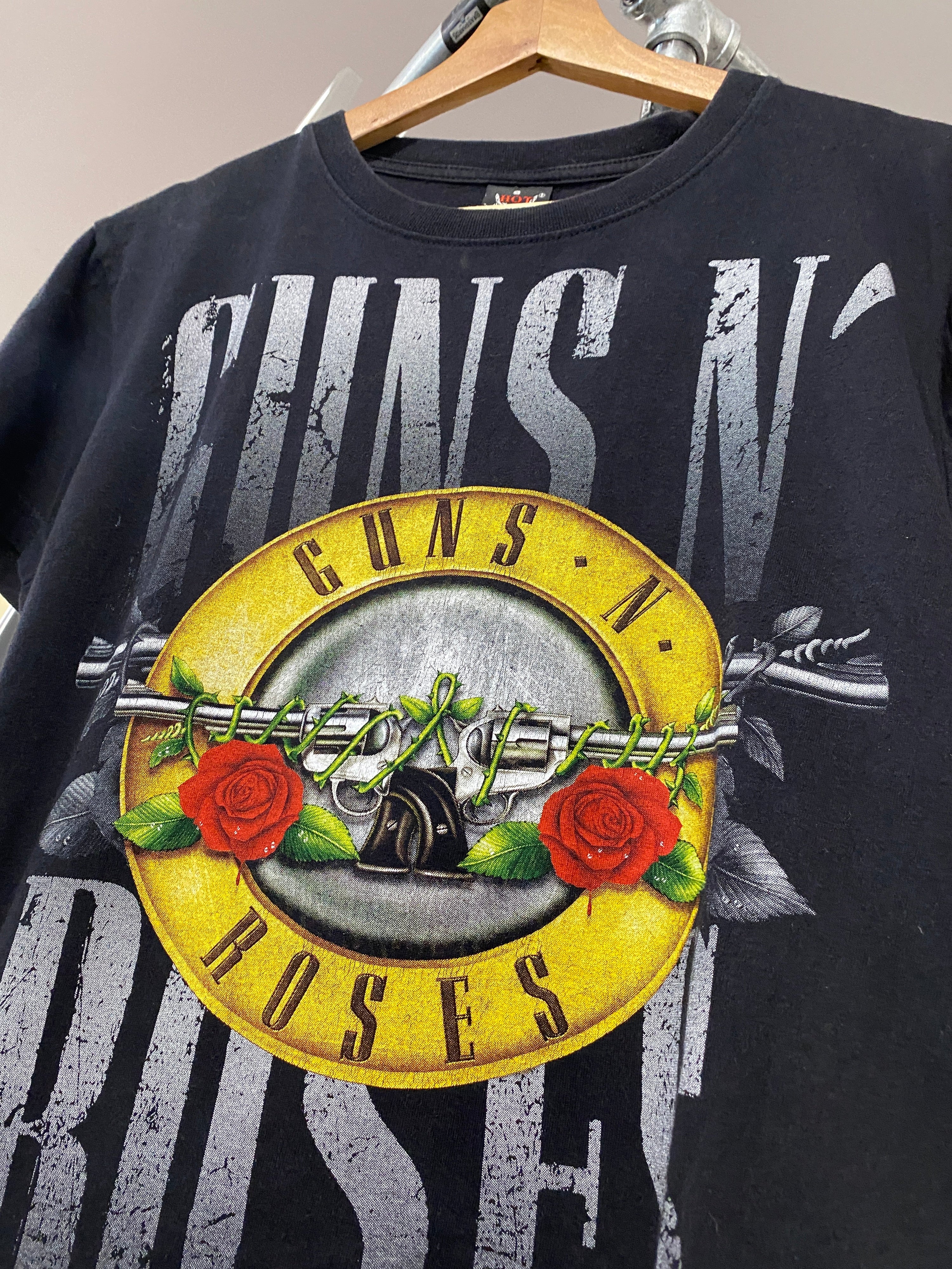 S - Guns N Roses Double Sided Hot Rock Tee