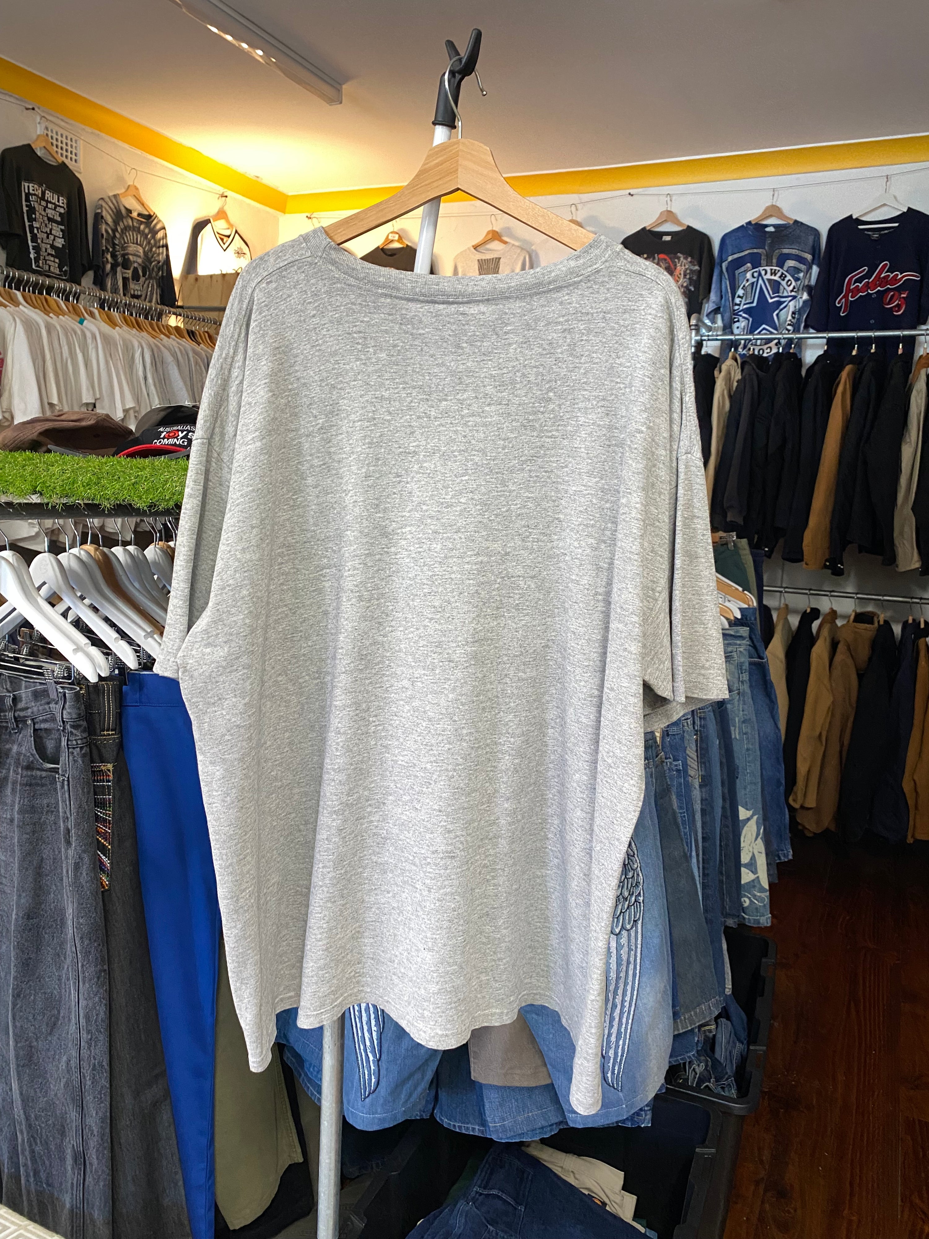 2XL - Nike Grey Tee Big Black Centre Tick