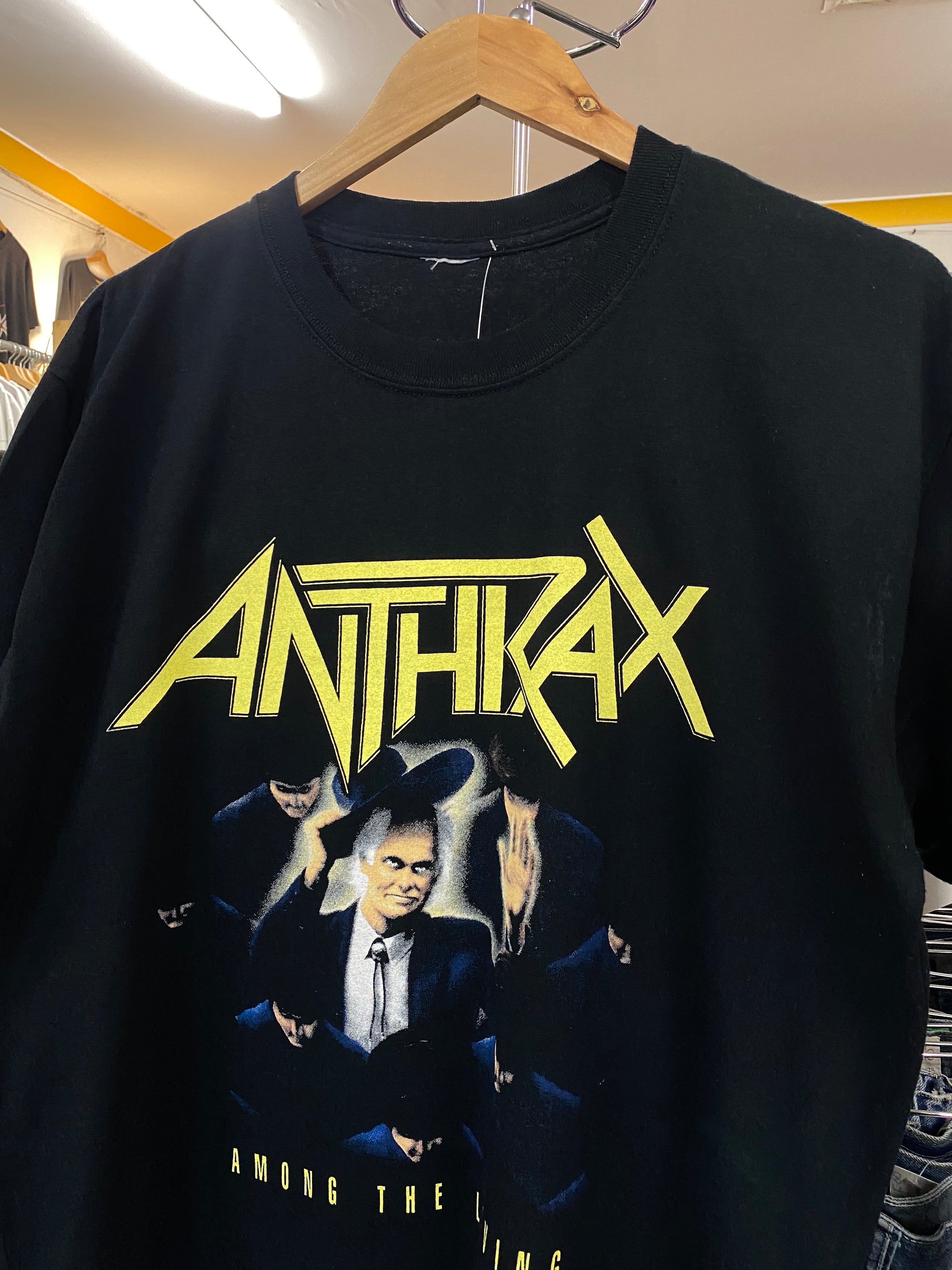 [M/L] 2005 Anthrax The Idiot Convention World Tour Double Sided Tshirt
