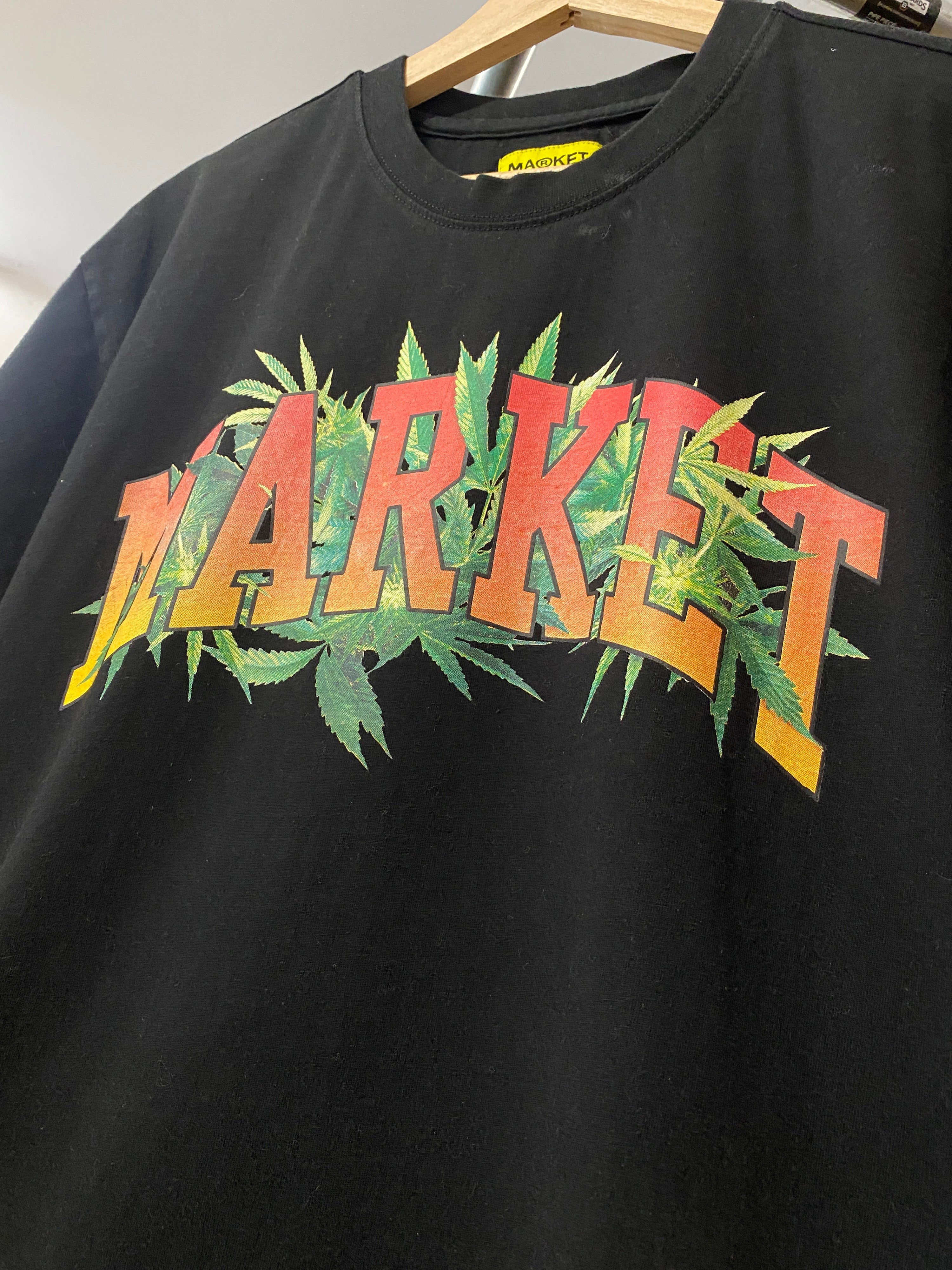 M - Chinatown Market Weed Spellout Tee