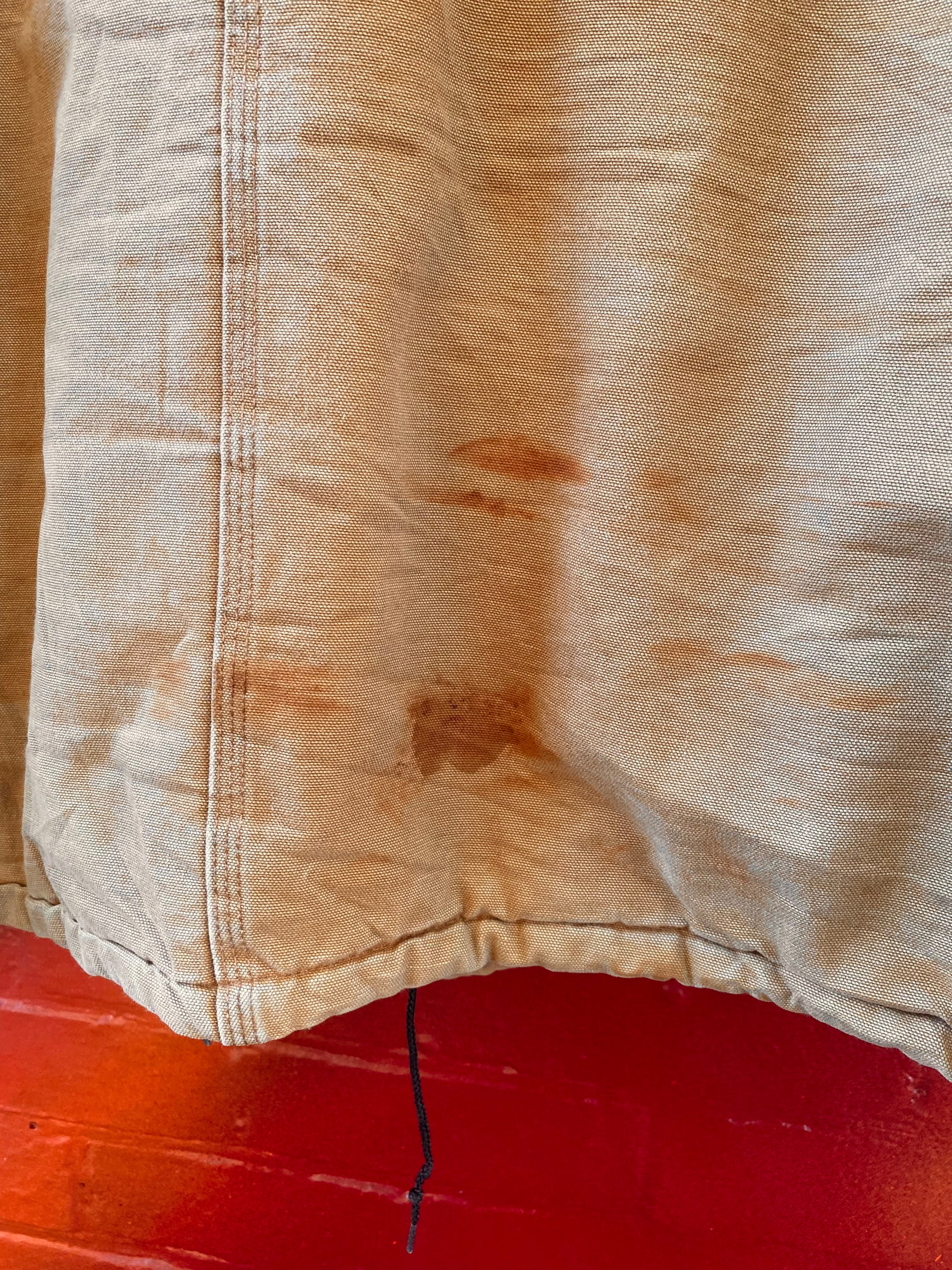 2XL - Carhartt Tan Chore Jacket Splatter Marks