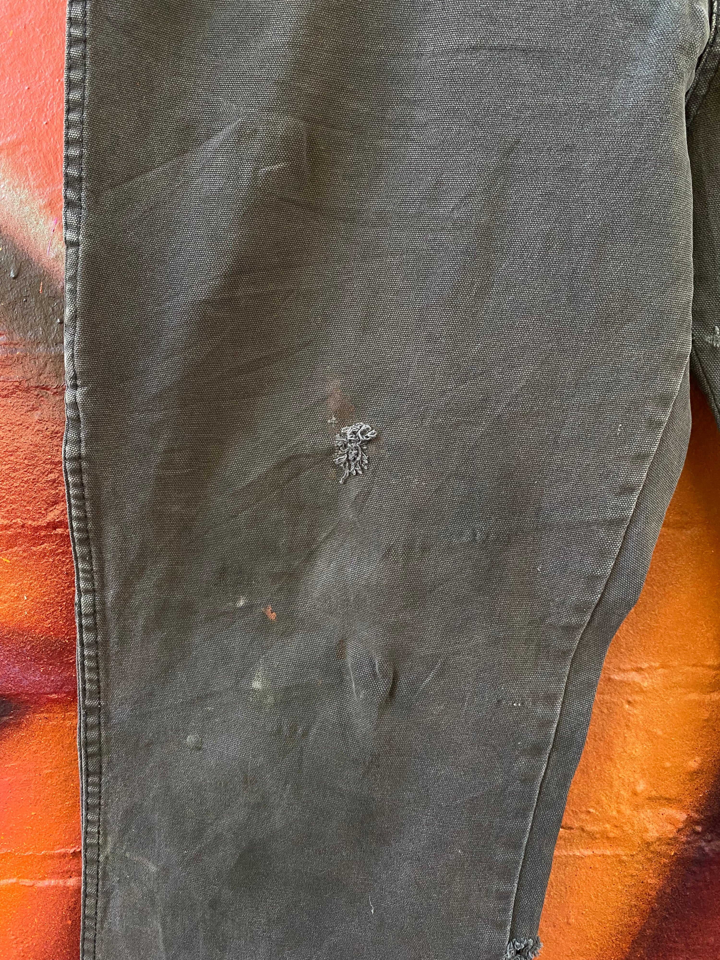 [38] Dickies Thrashed Black Carpenter Pants