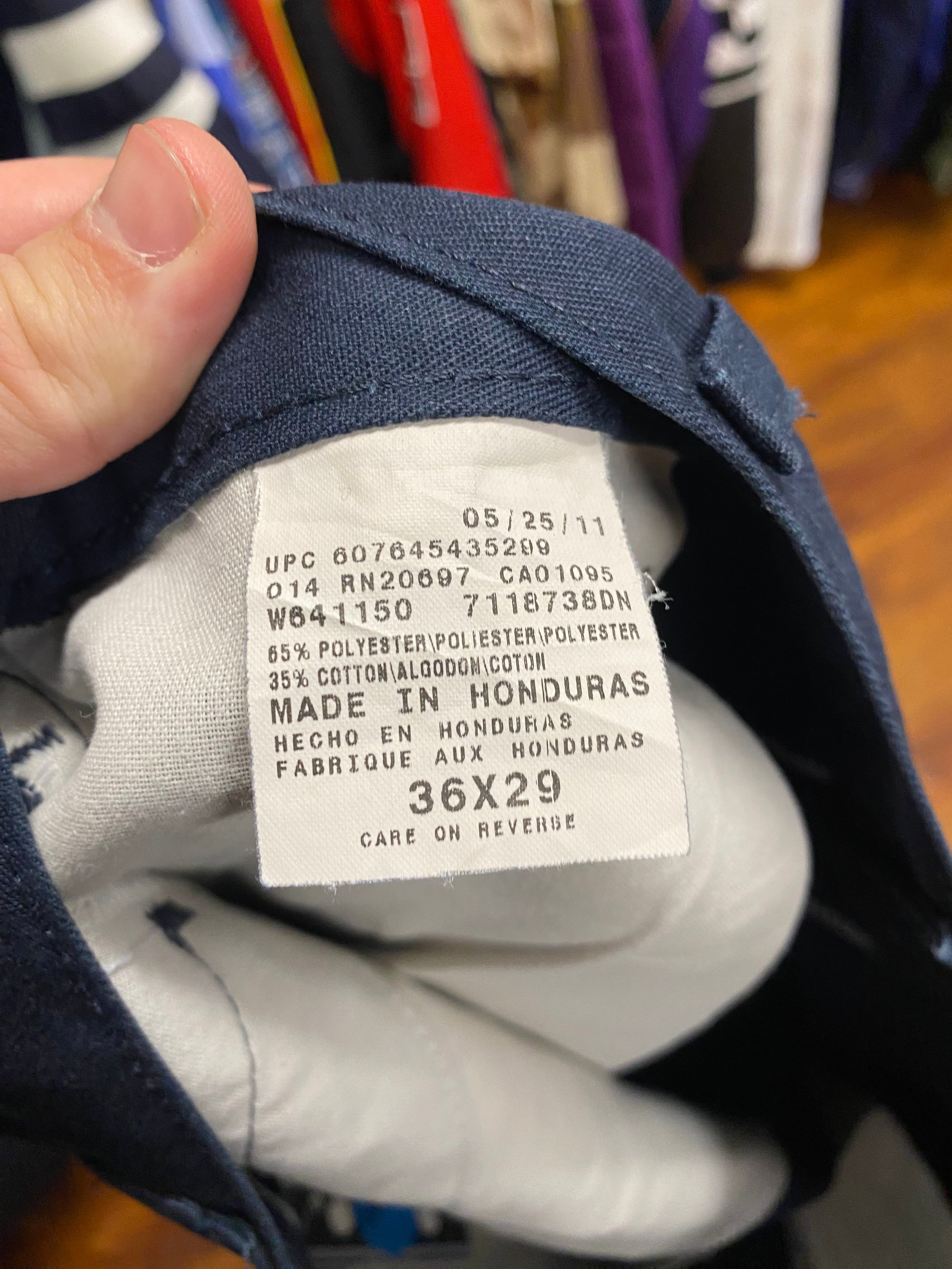 [36] Dickies Navy Double Knee Work Pants