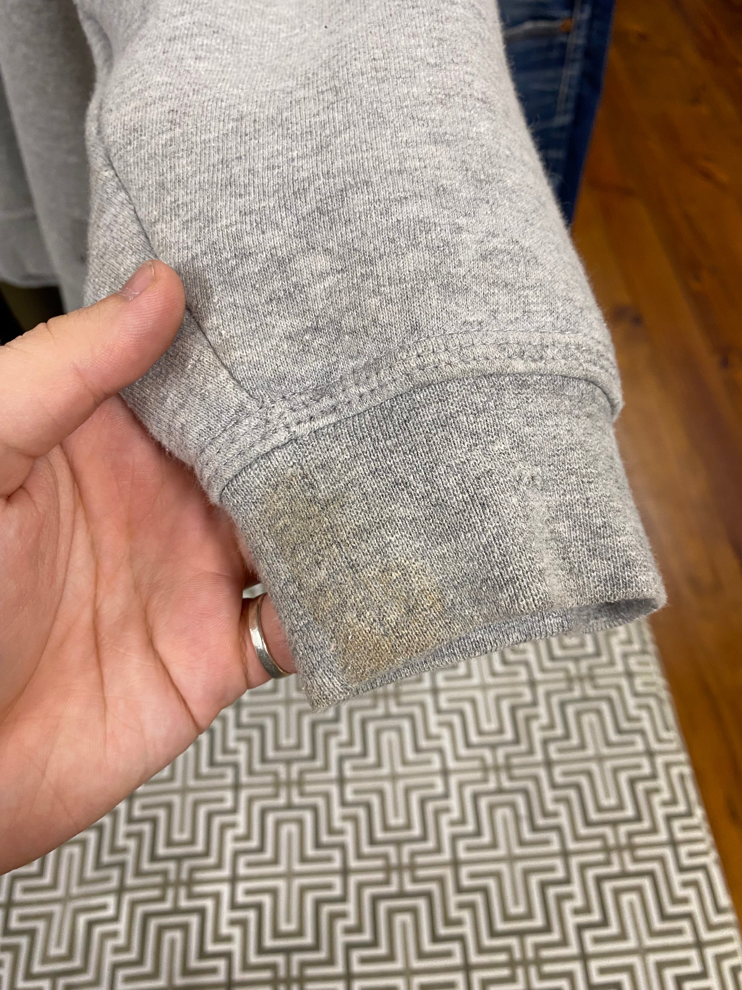 [L] Carhartt ARTC Embroidered Grey Jumper