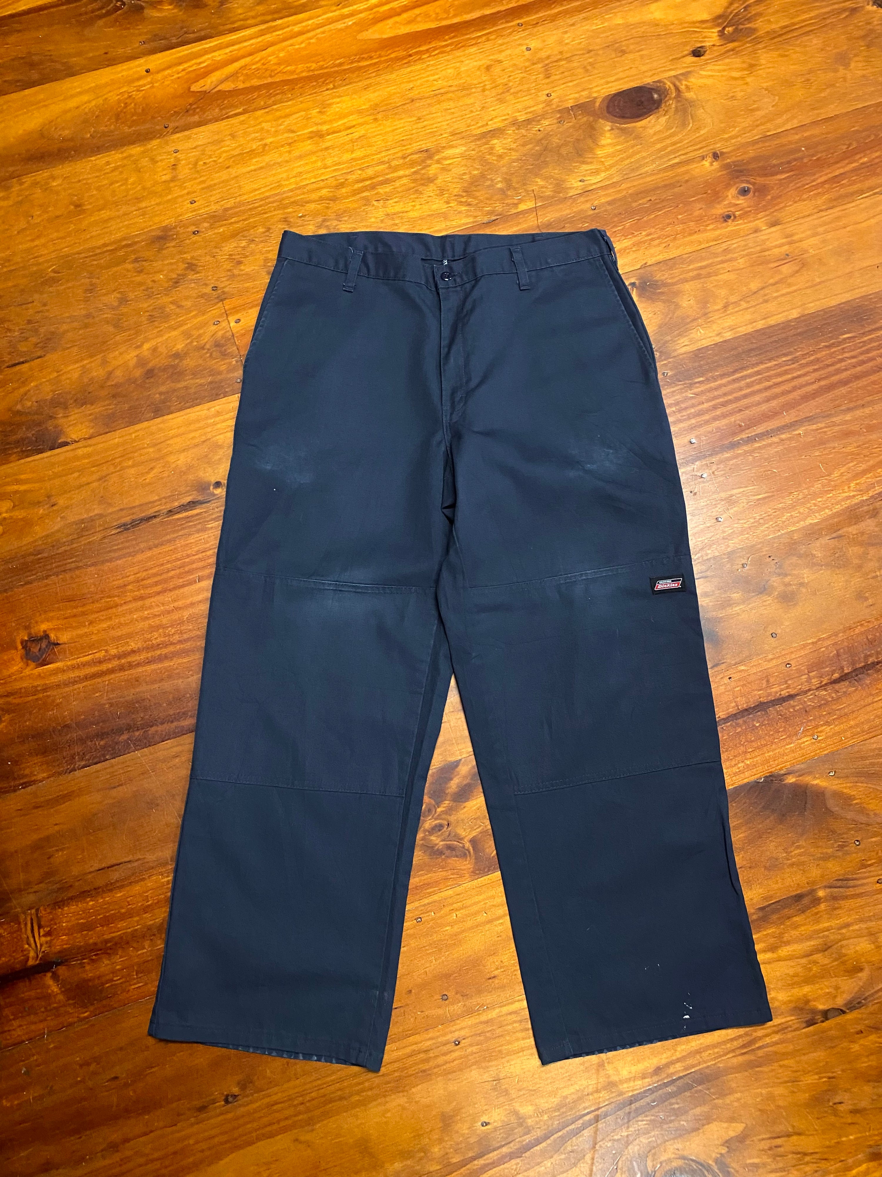 [36] Dickies Navy Double Knee Work Pants