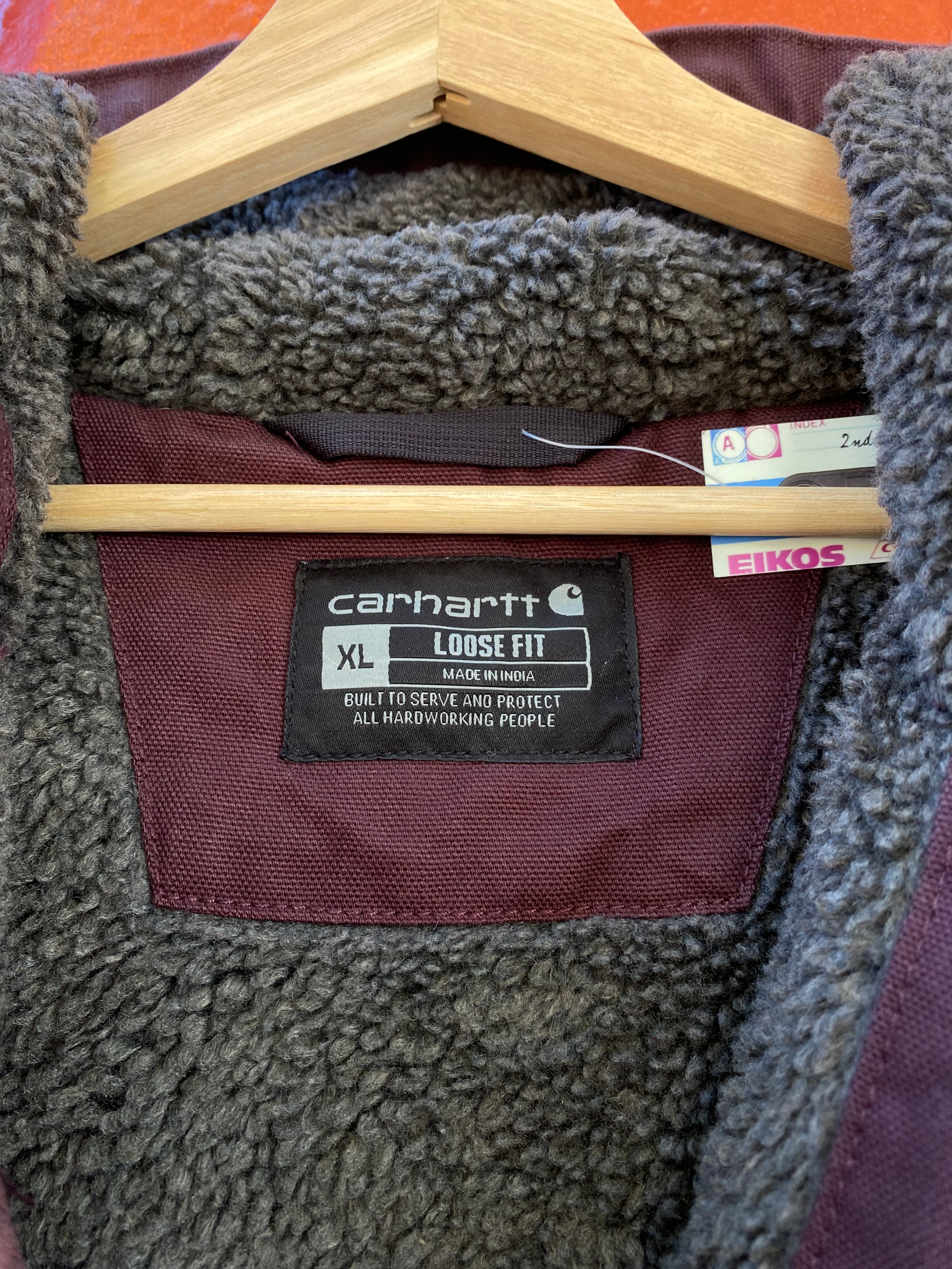 [XL] Carhartt Burgundy Loose Fit Active Jacket