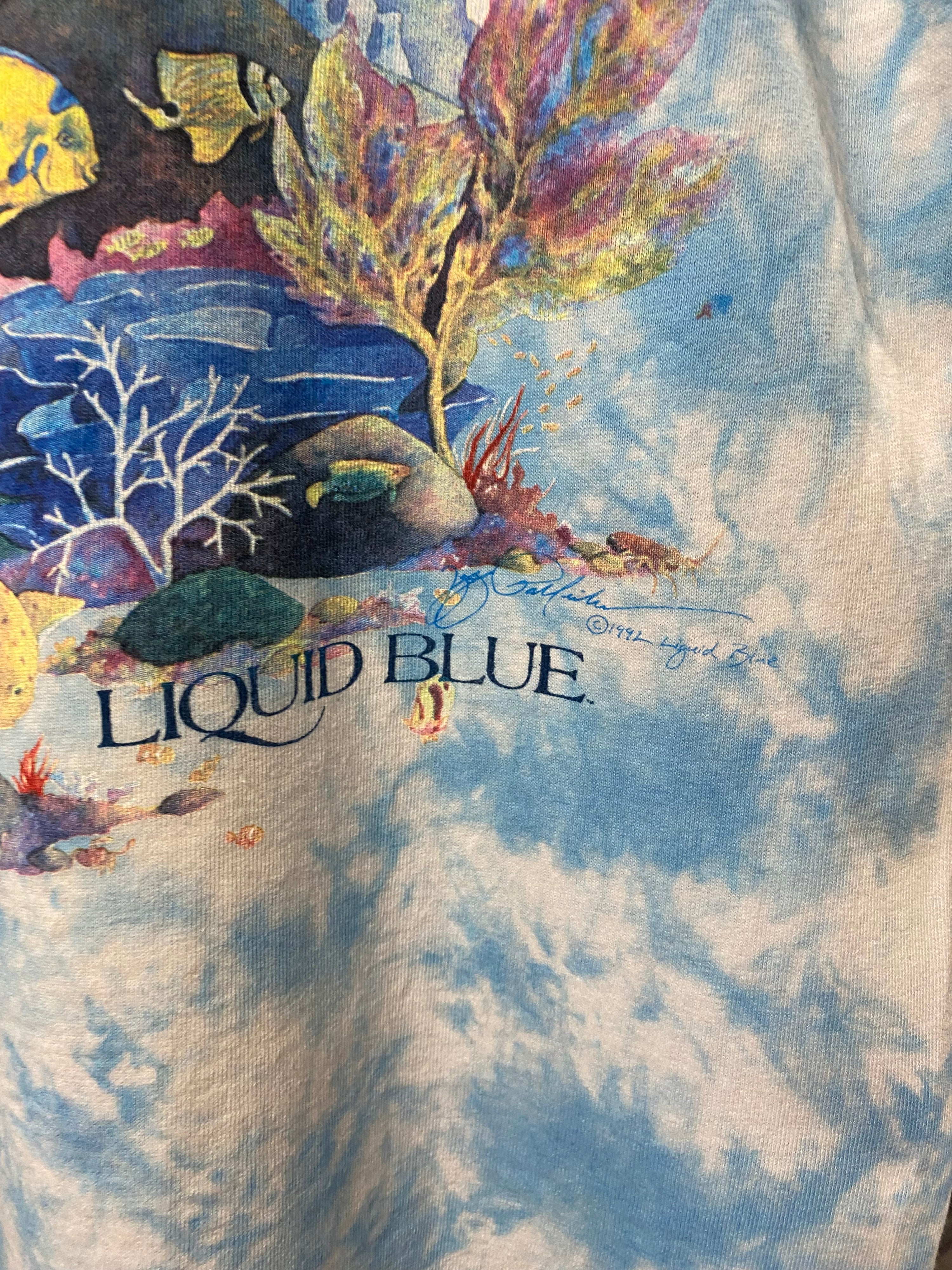 [XL] 1990s Coral Reef Tie Die DS