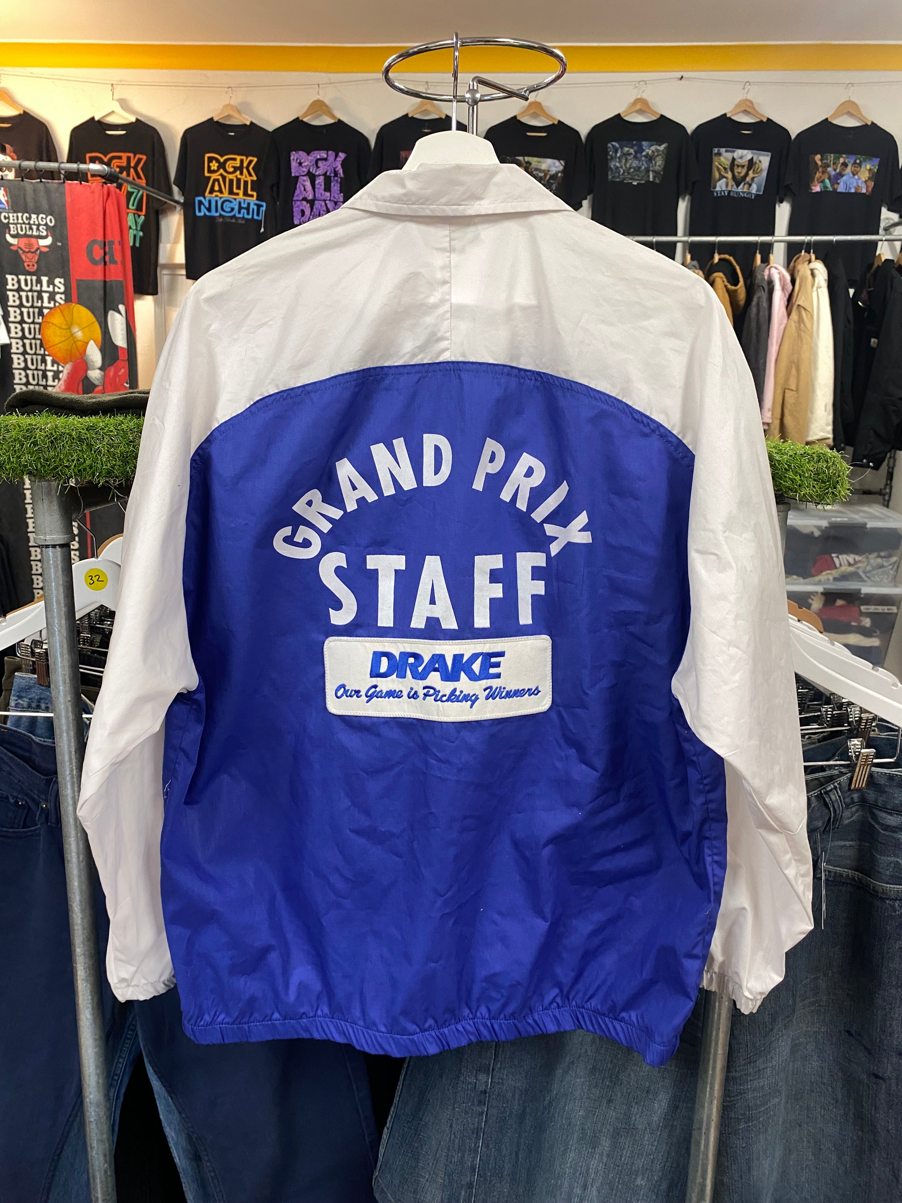 [L] 1980s Australian Formula 1  DRAKE Supervisor Staff Jacket